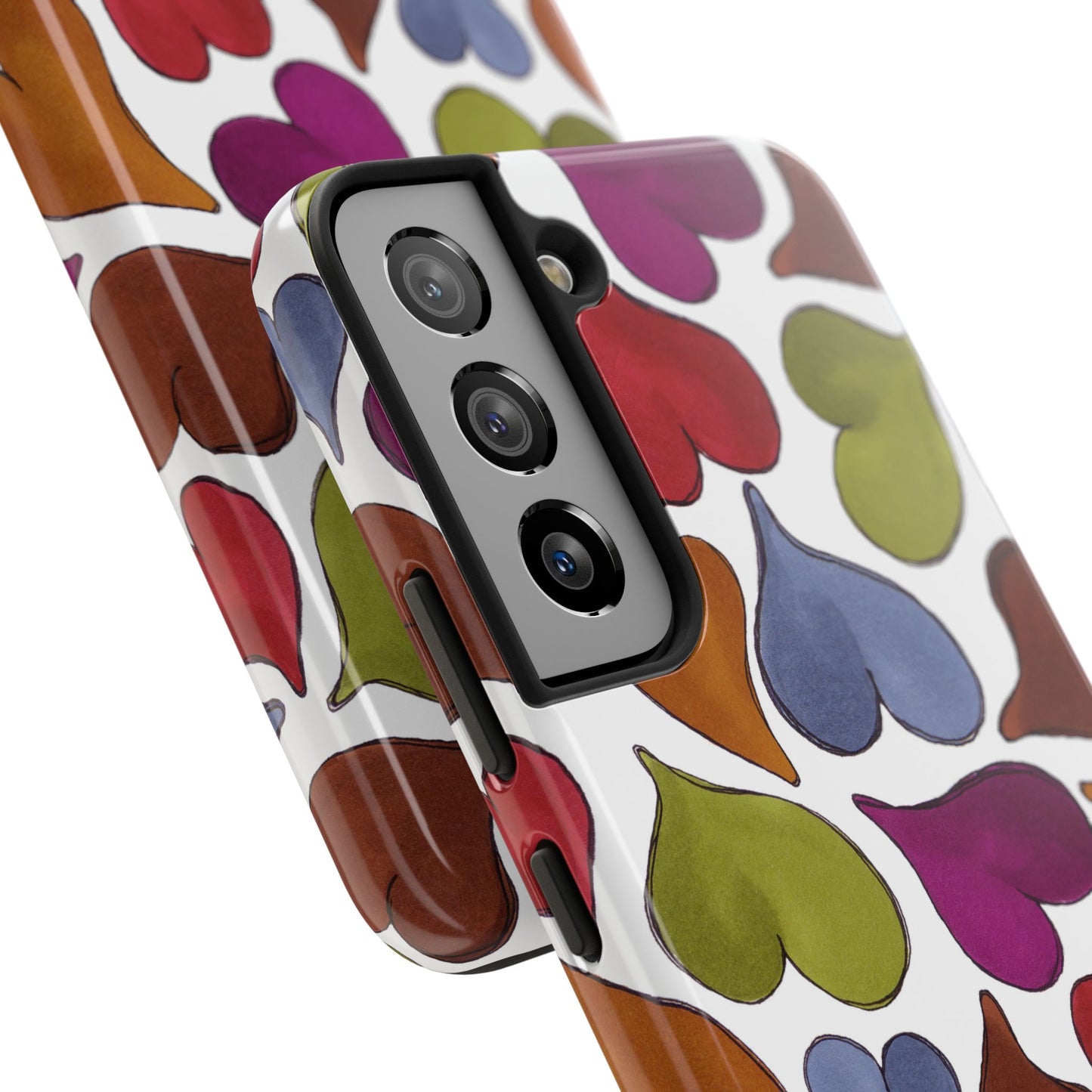 Big Hearted White Phone Case