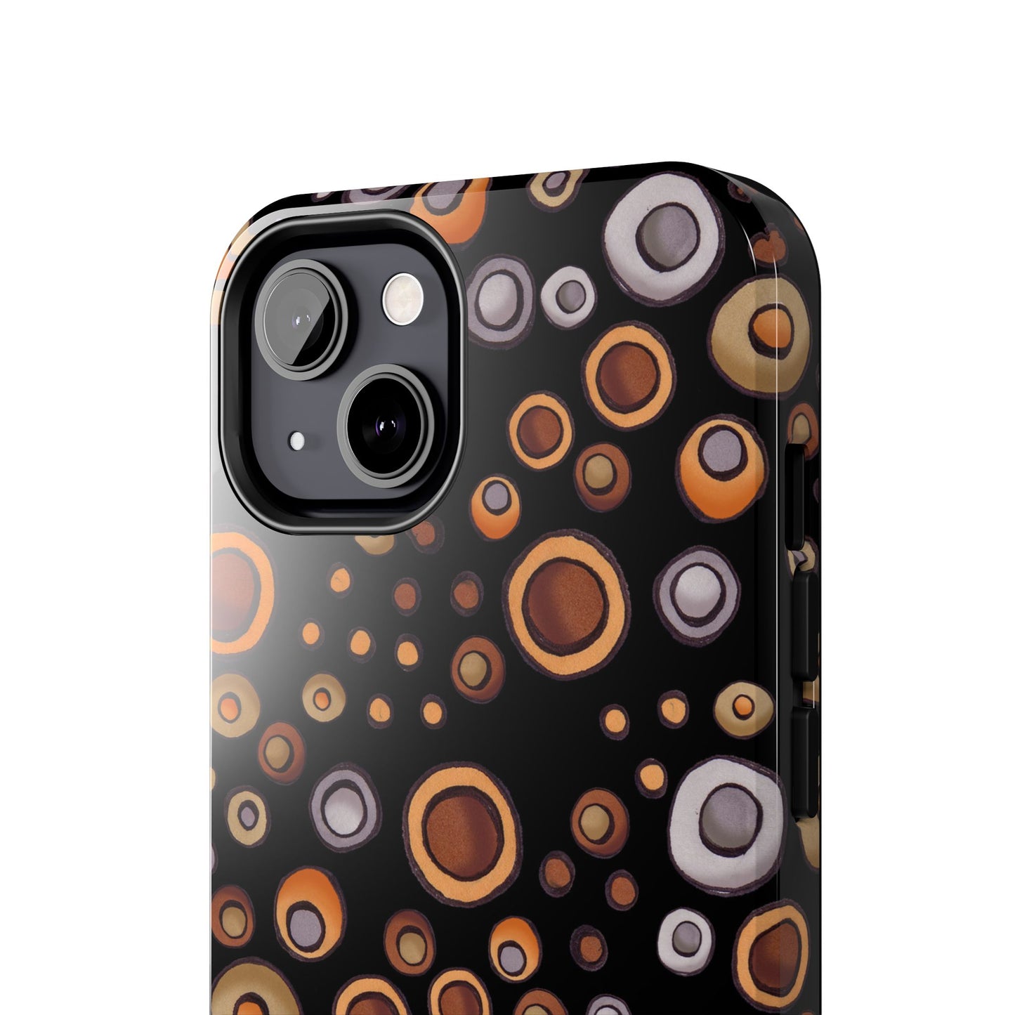 Doggy Dots Black Phone Case