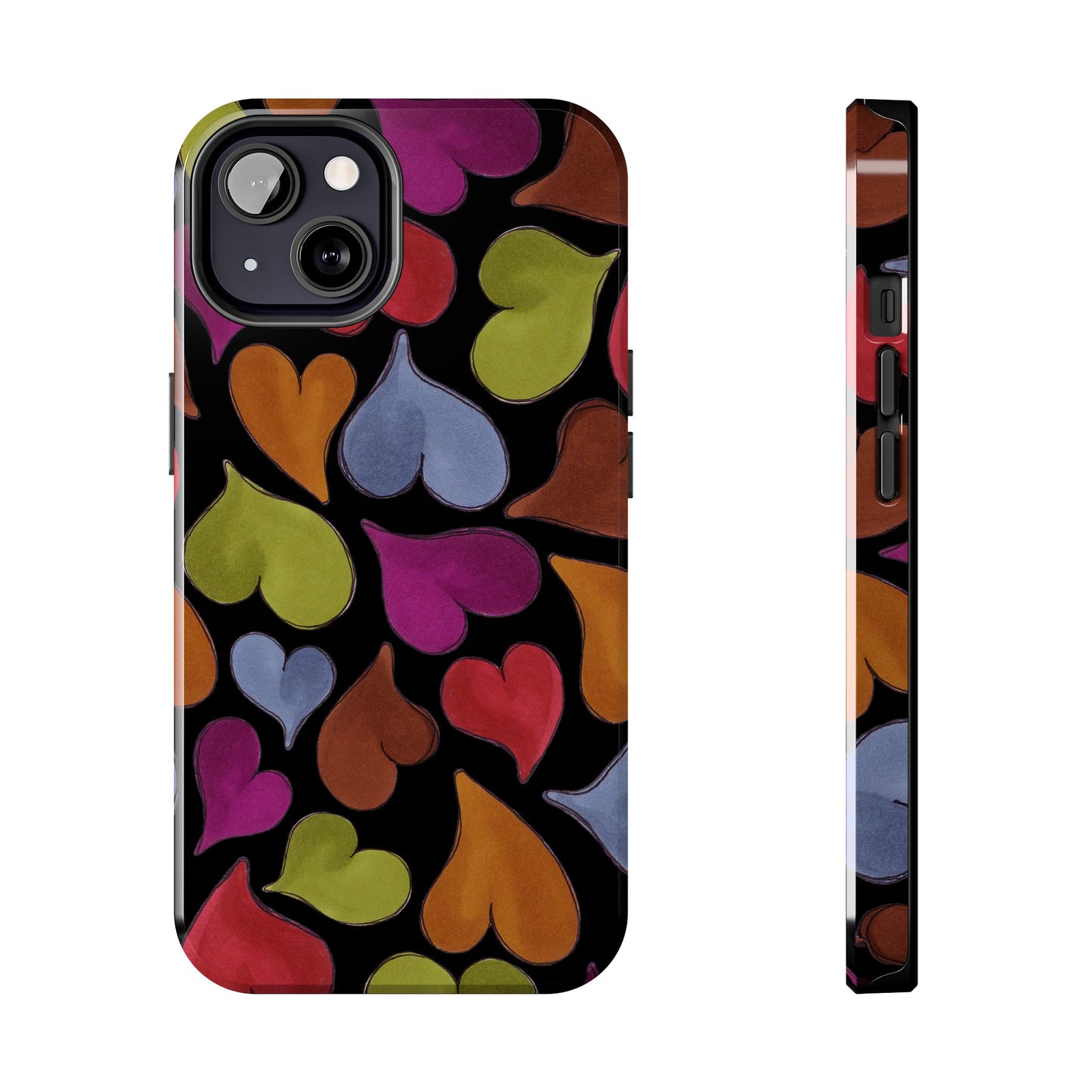 Big Hearted Black Phone Case
