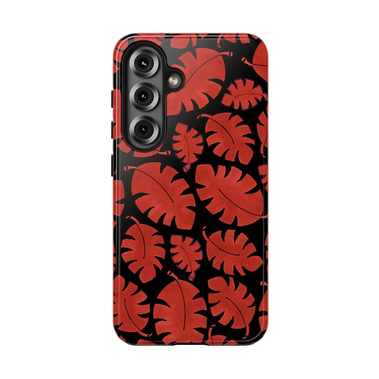 Red Bananas Black Phone Case