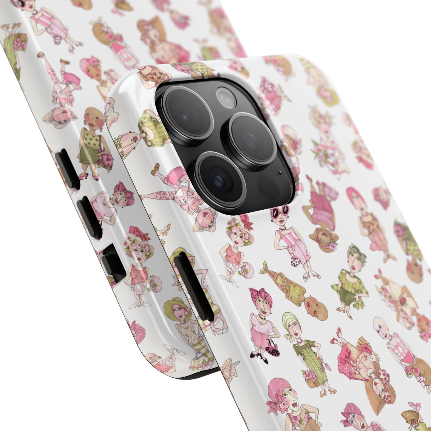 Tossed Ladies White Phone Case