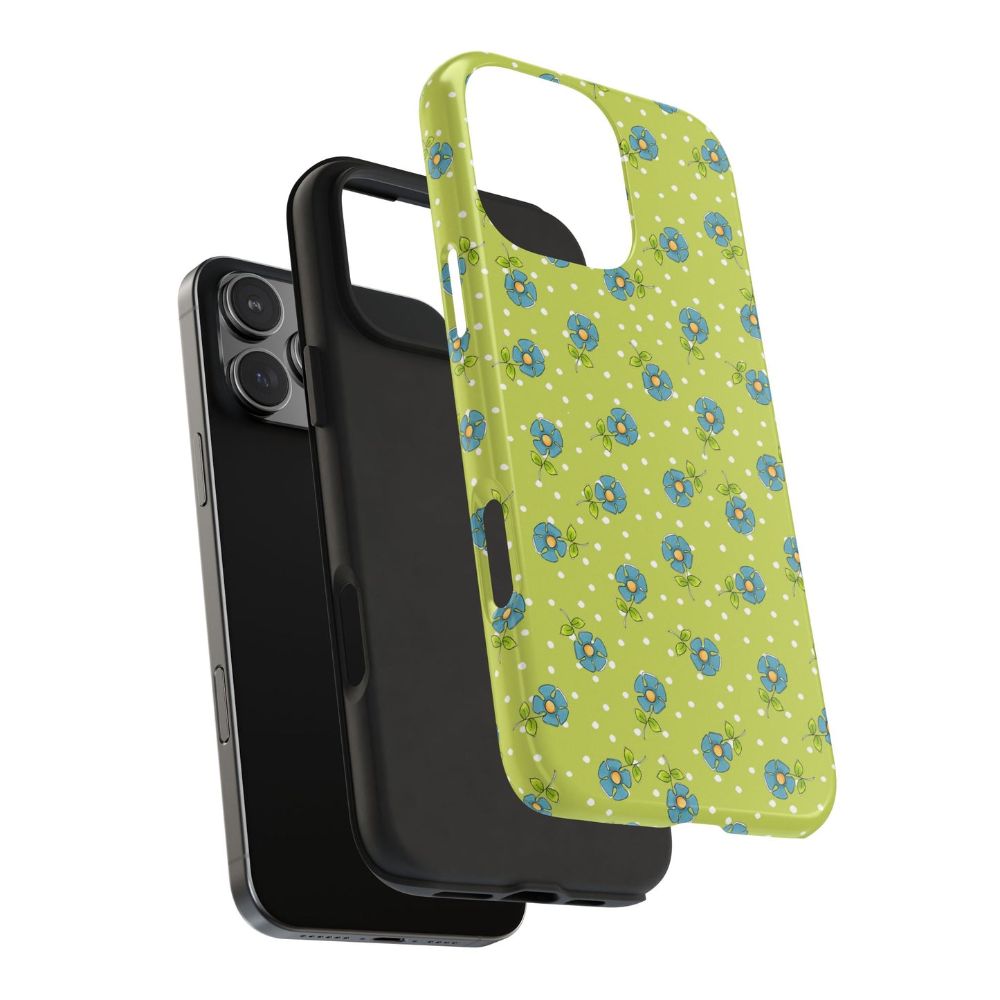 Daisy Dots Green Phone Case