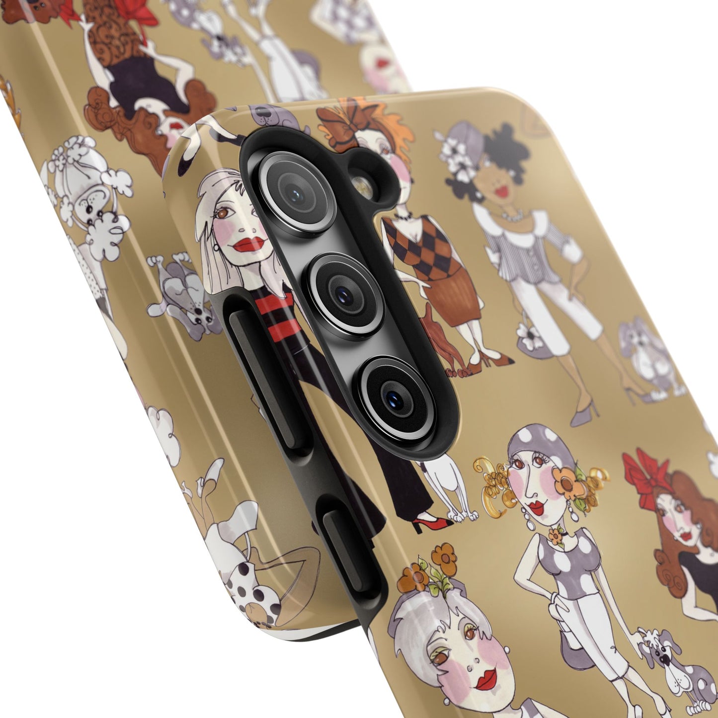 Dog Ladies Tan Phone Case