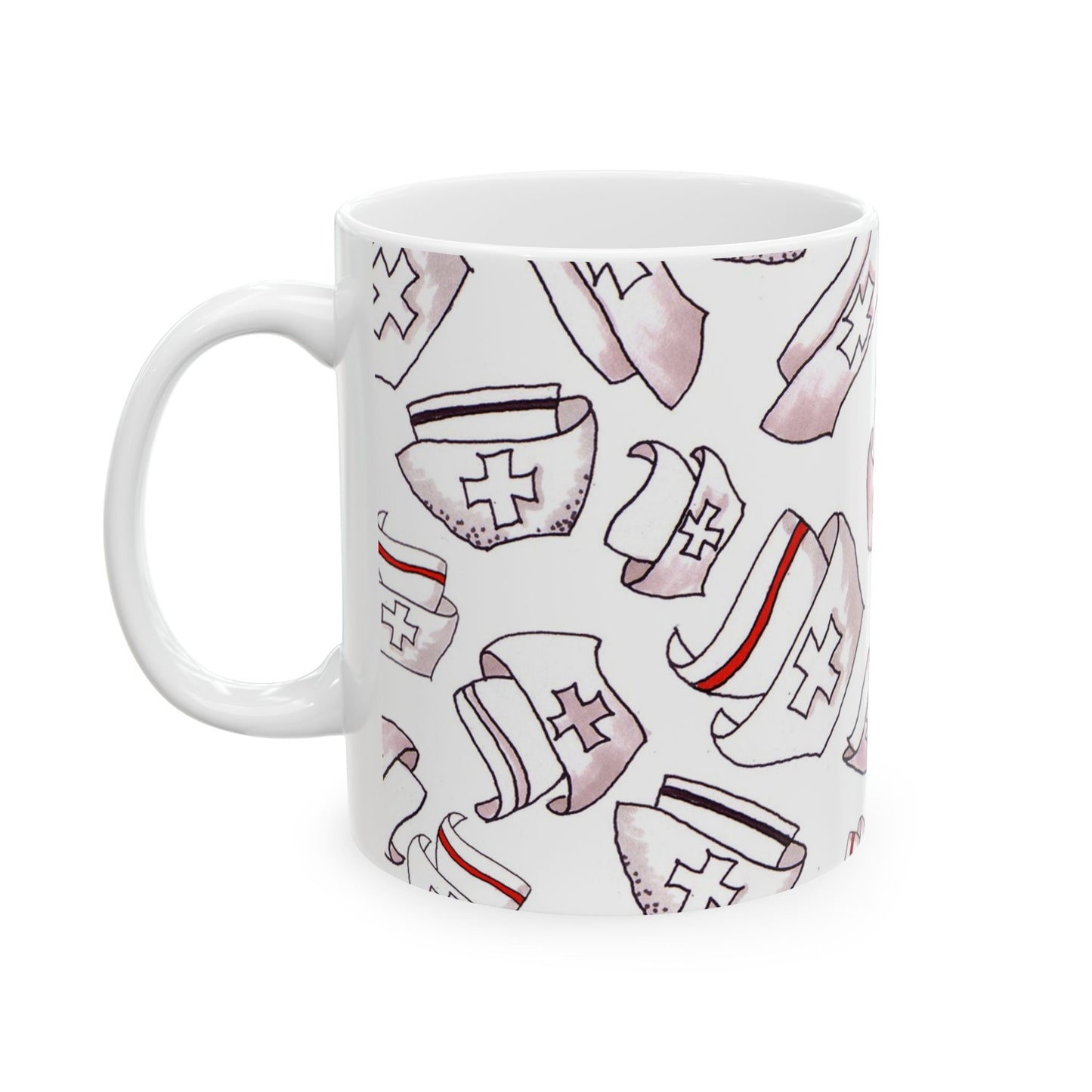 Happy Hats White Cup