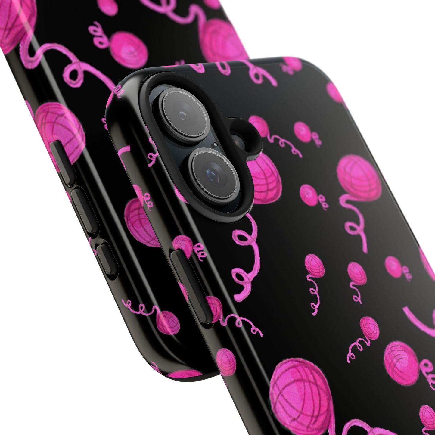 Yarniverse Black / Pink Phone Case