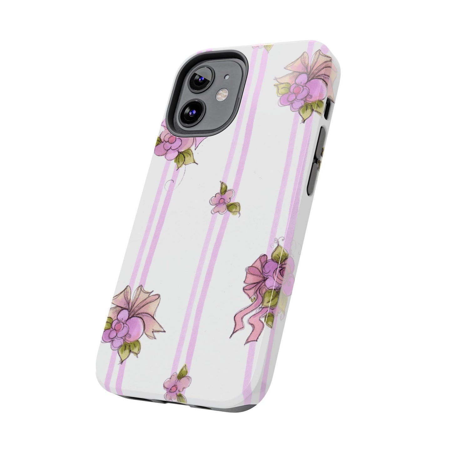 Flower Model Flower Stripe Phone Case