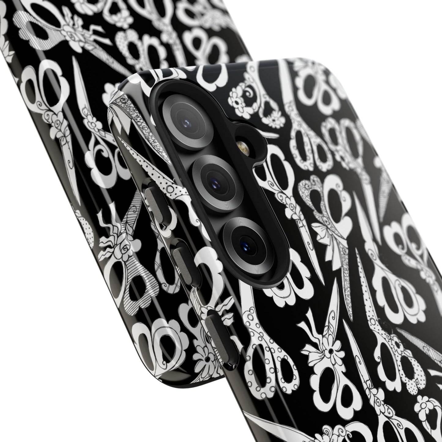 Scissor Blizzard Black Phone Case