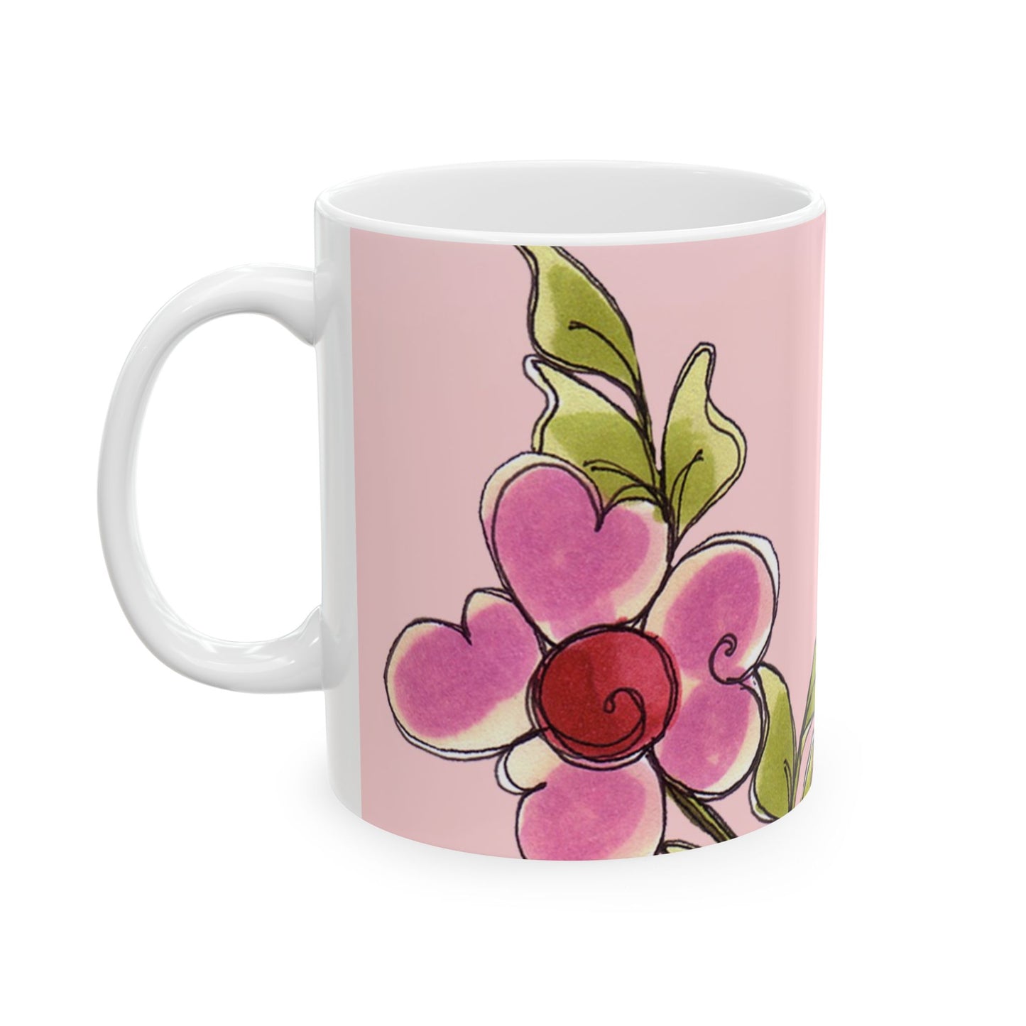 Jumbo Floral Pink Cup