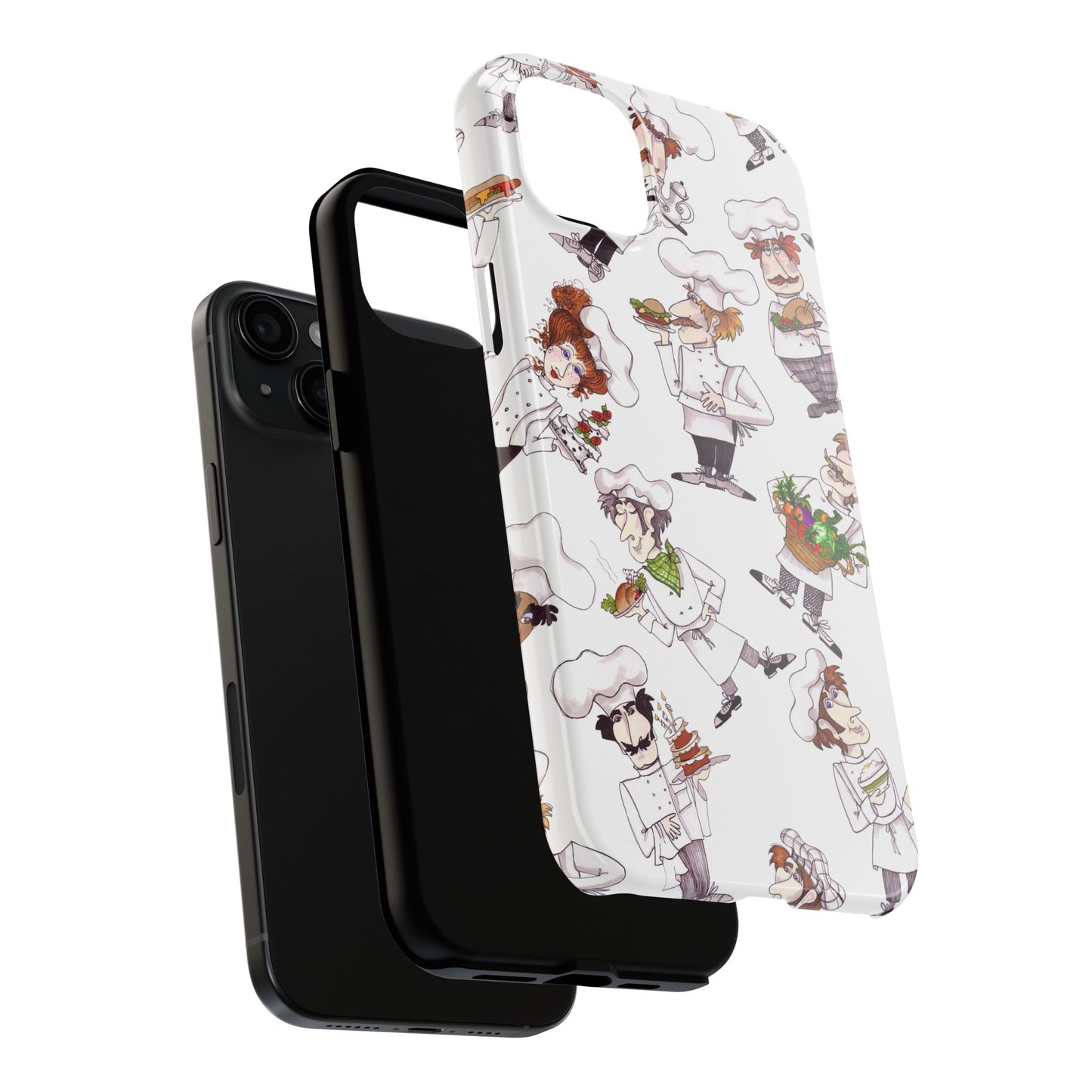Tossed Chefs White Phone Case