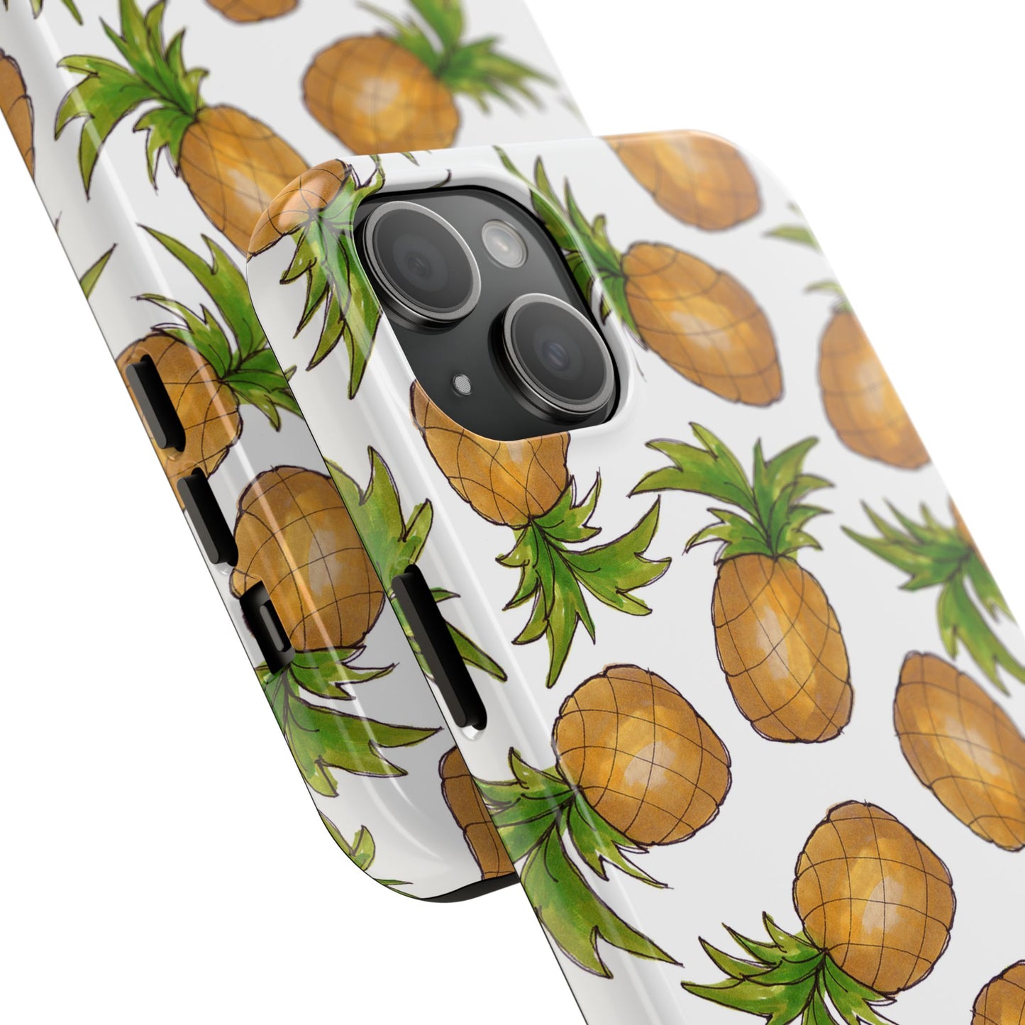 Pineapple Toss White Phone Case