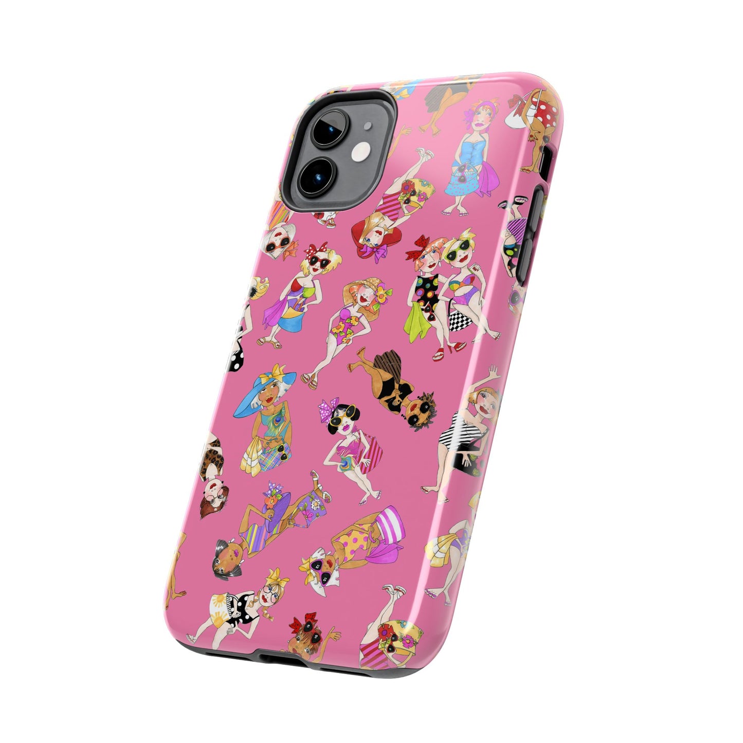 Tossed Beauties Pink Phone Case