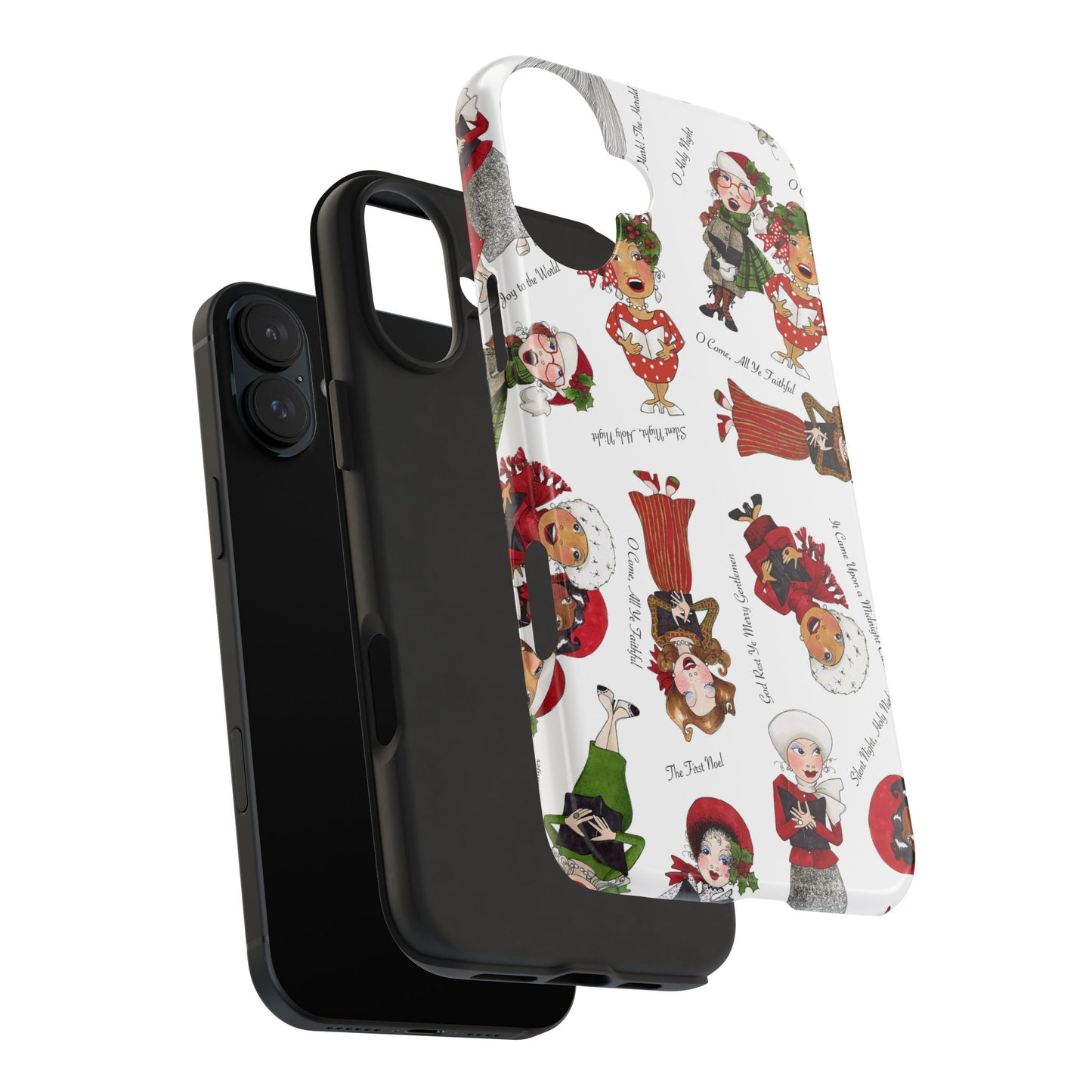 Tossed Carolers Phone Case