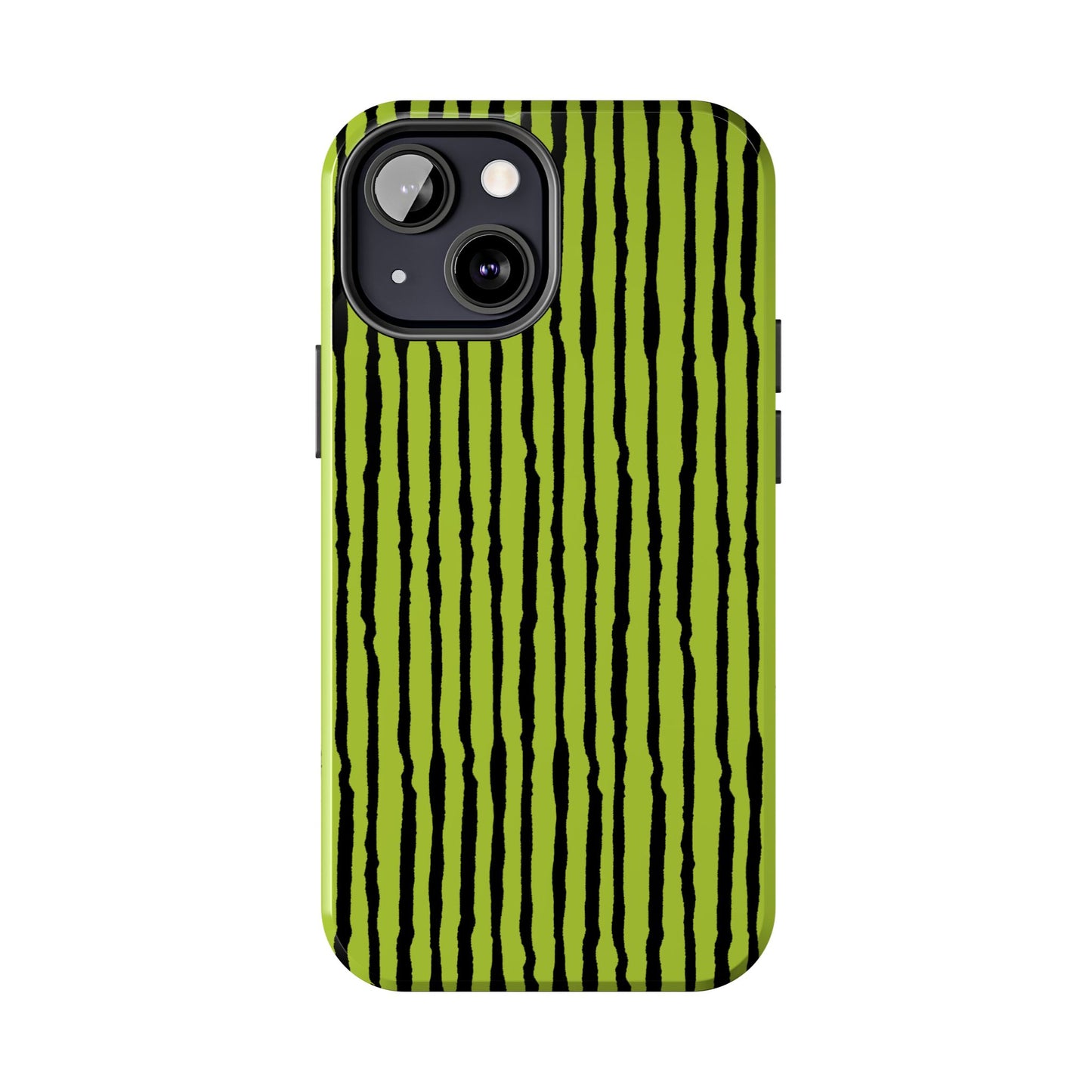 Sorta Stripe Green / Black Phone Case