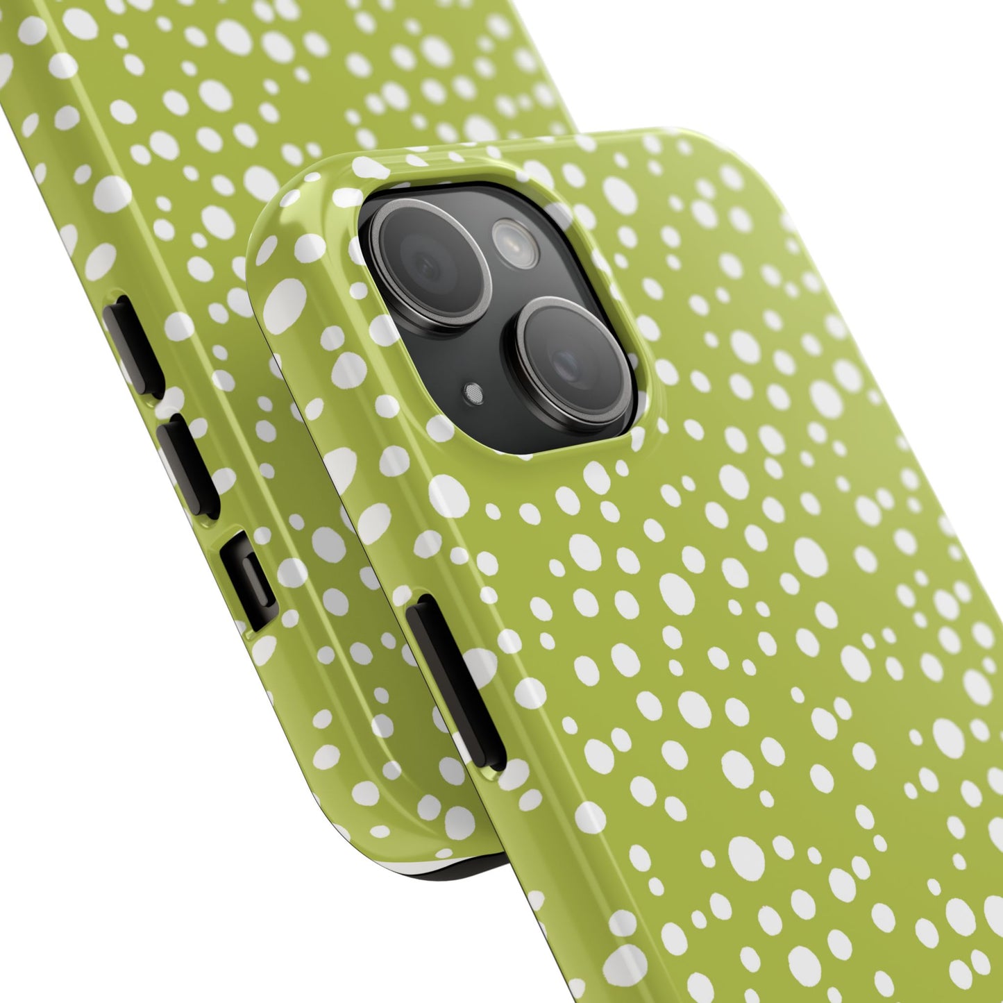 Balloon Dots Green / White Phone Case