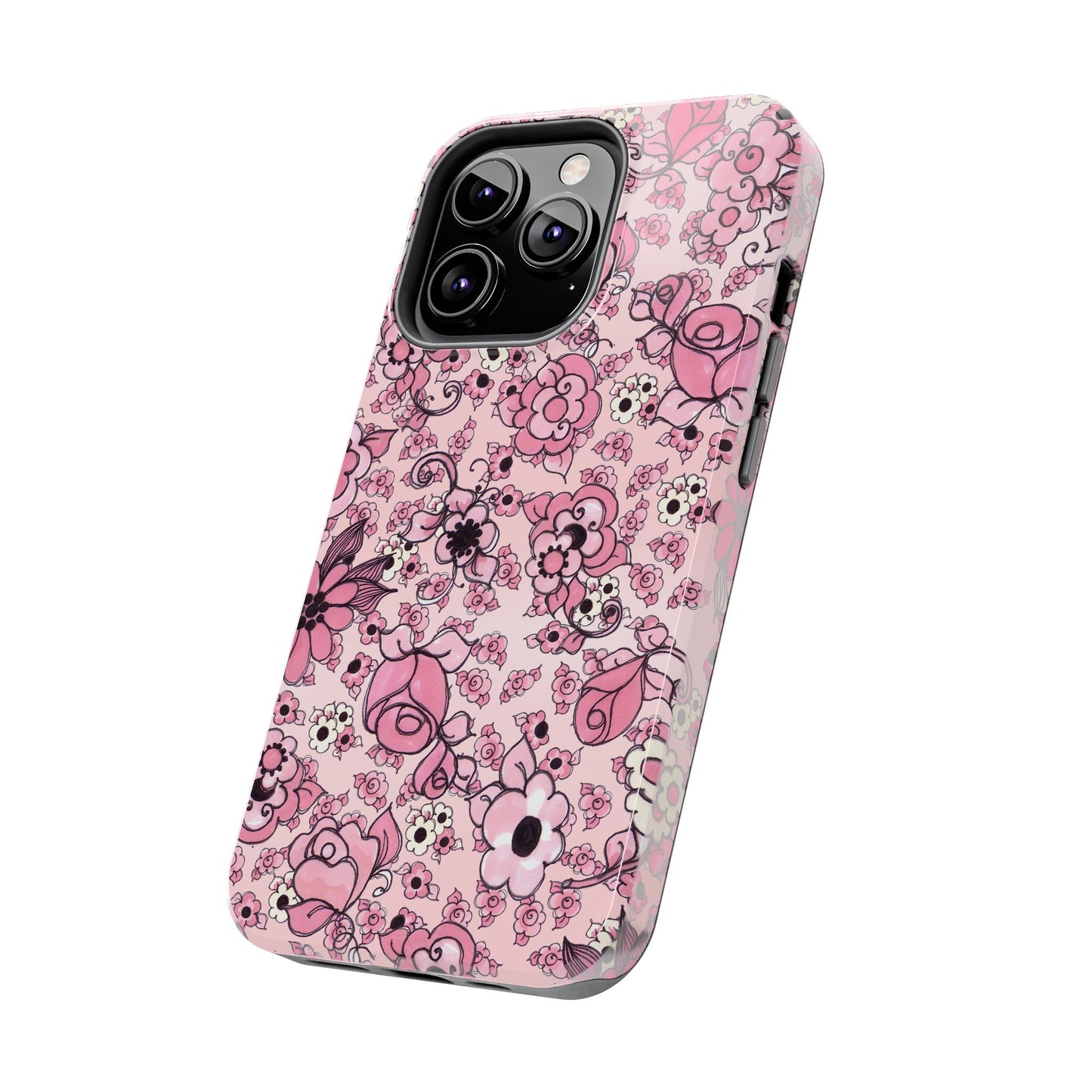 Profuse Posies Pink Phone Case