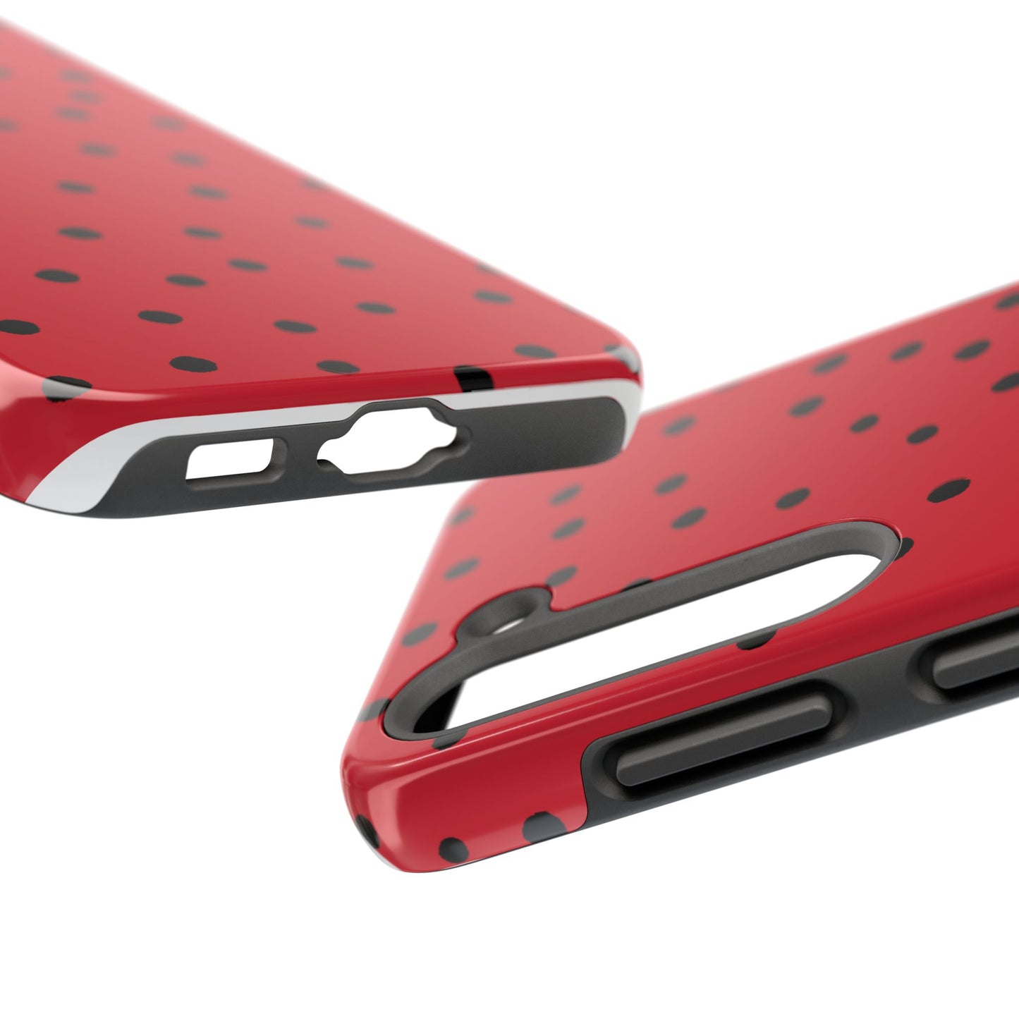 Dinky Dots Red / Black Phone Case