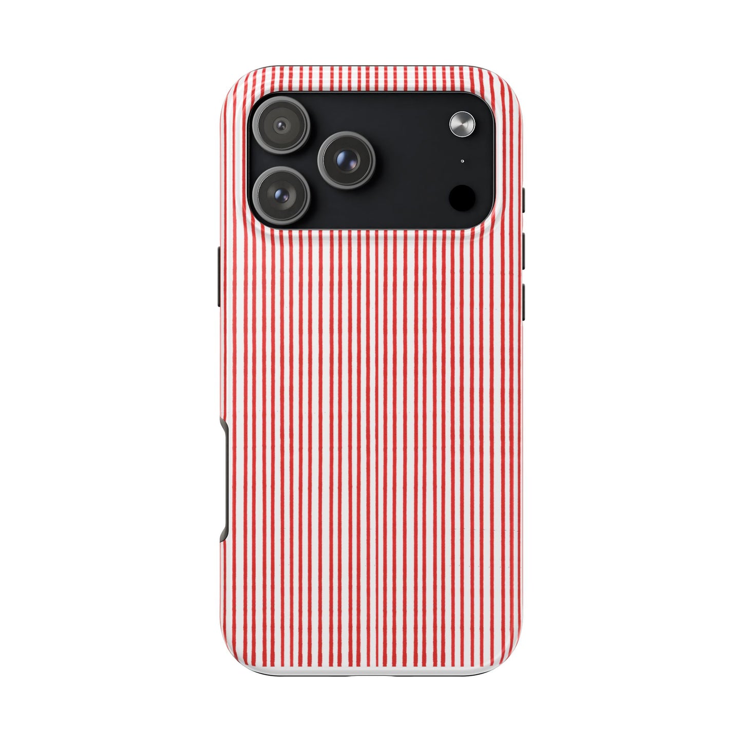 Stripe White / Red Phone Case