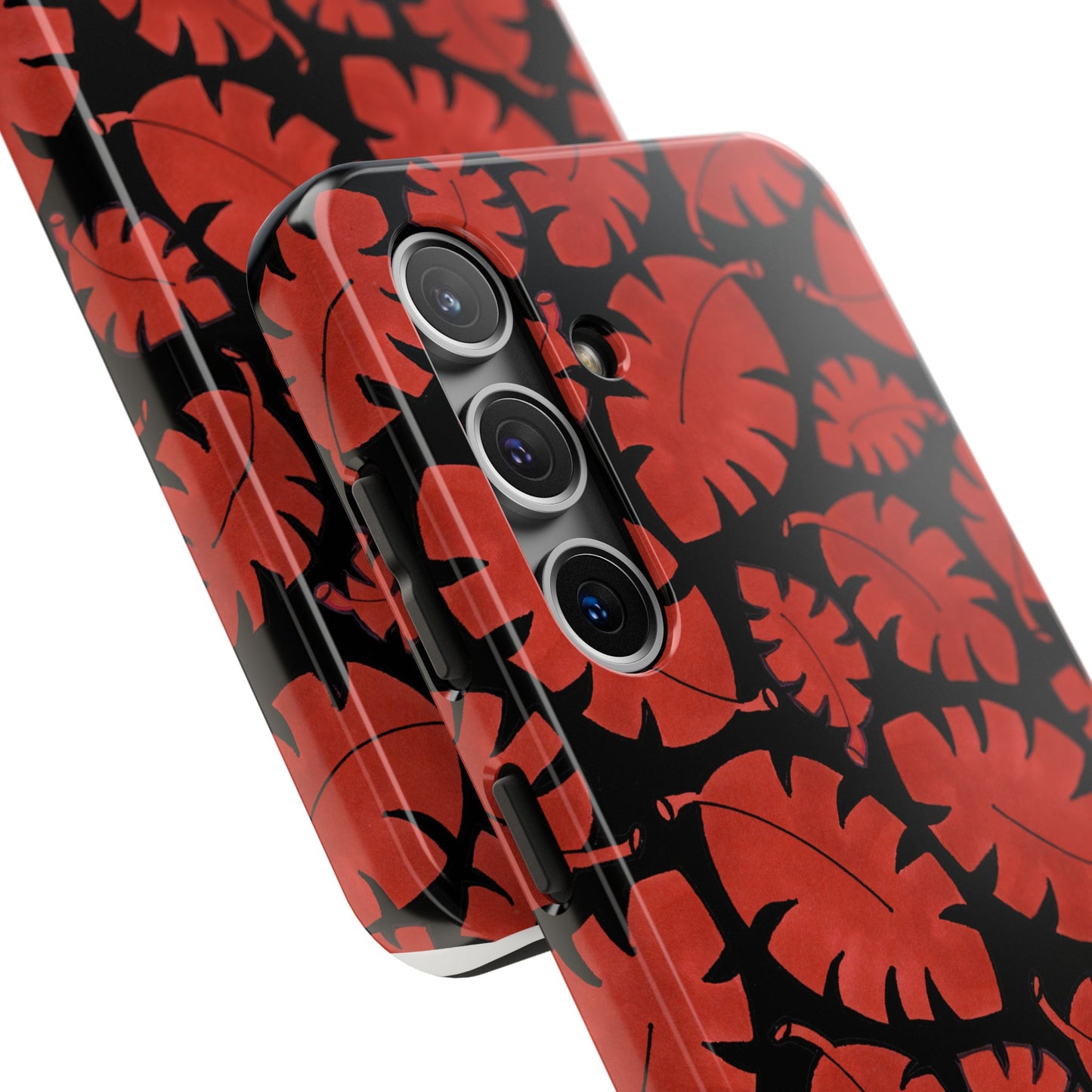Red Bananas Black Phone Case