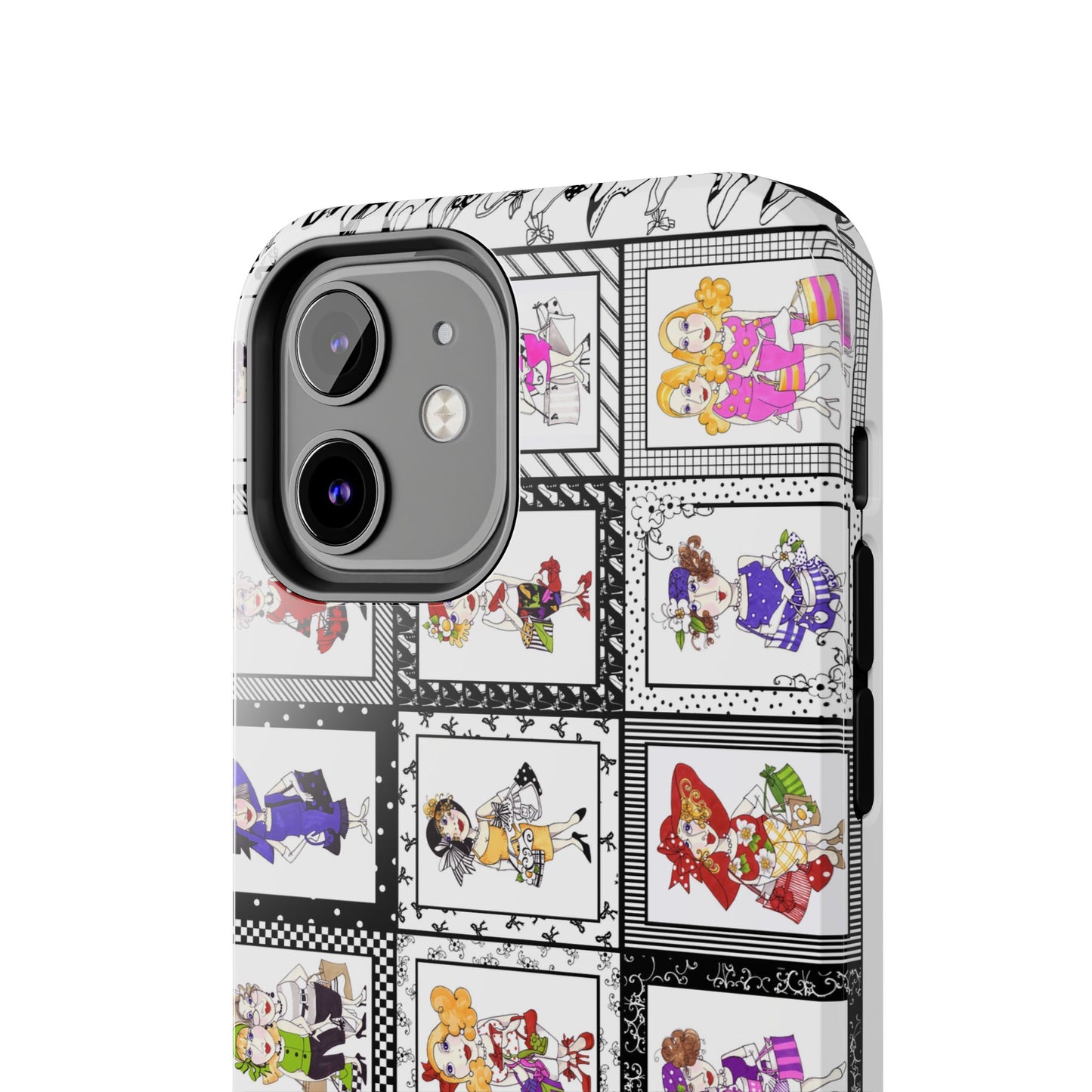 Gone Shopping White / Black Phone Case