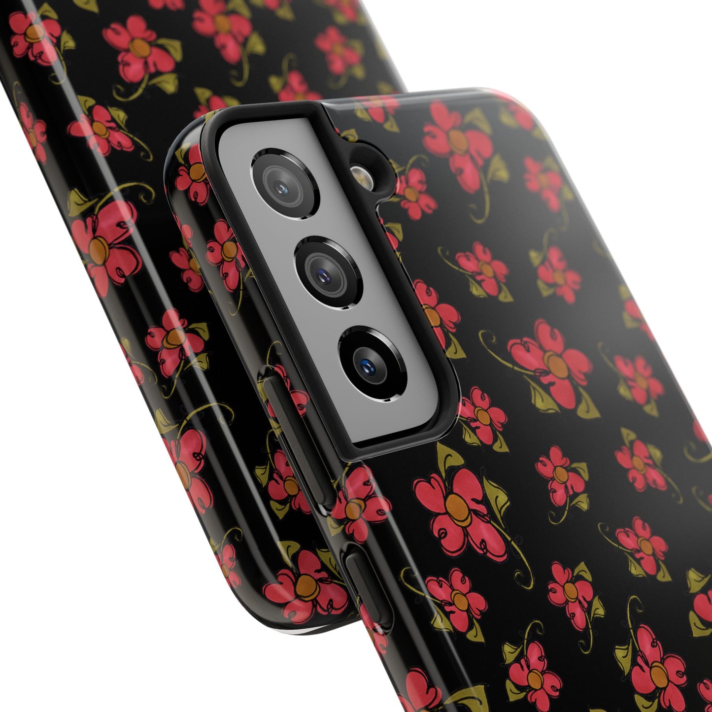 Daisy Caper Black Phone Case
