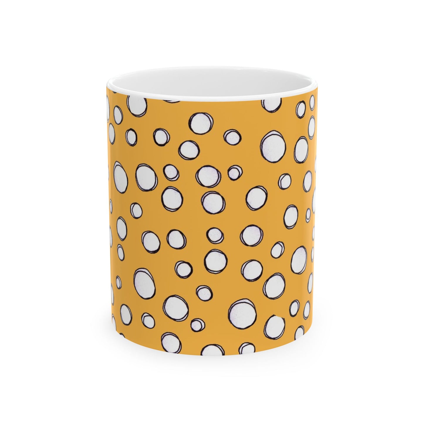 Pot Dots Yellow Cup