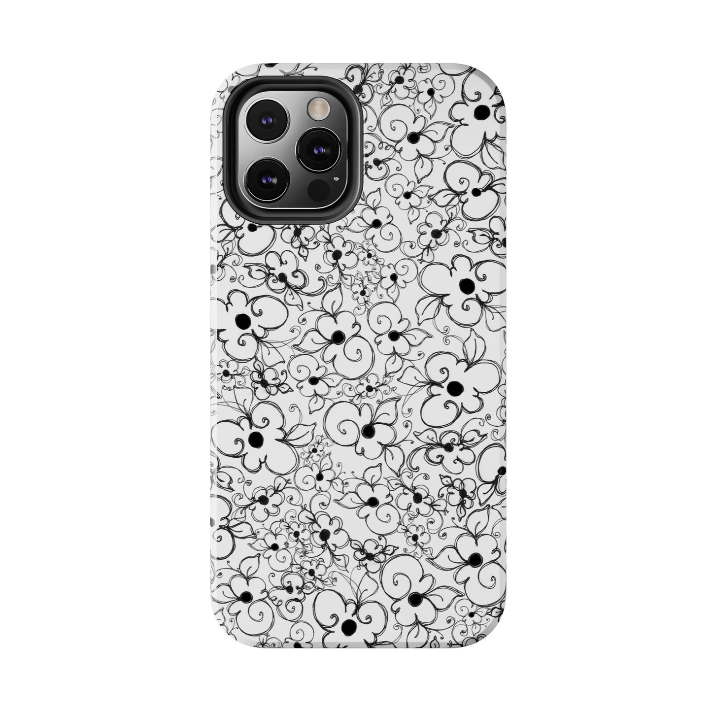 Dog Daisies White Phone Case