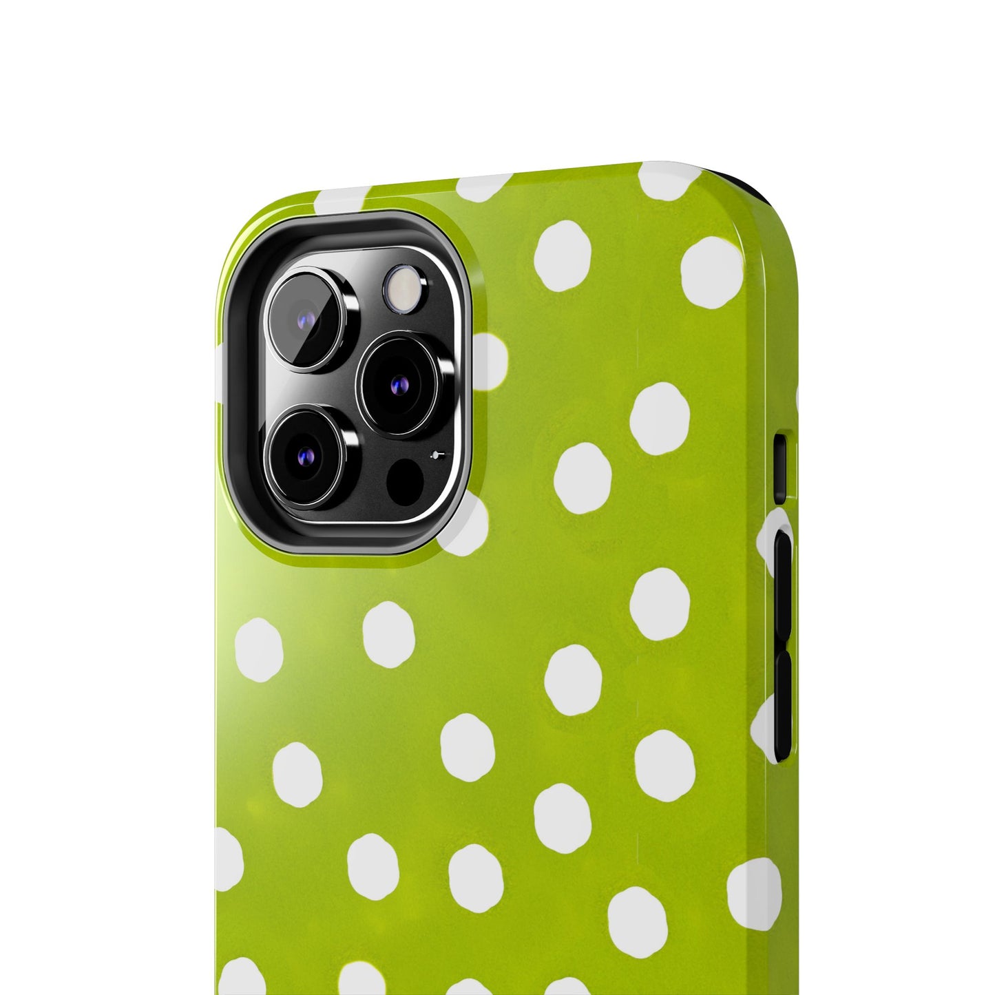 Jumbo Dots Green / White Phone Case
