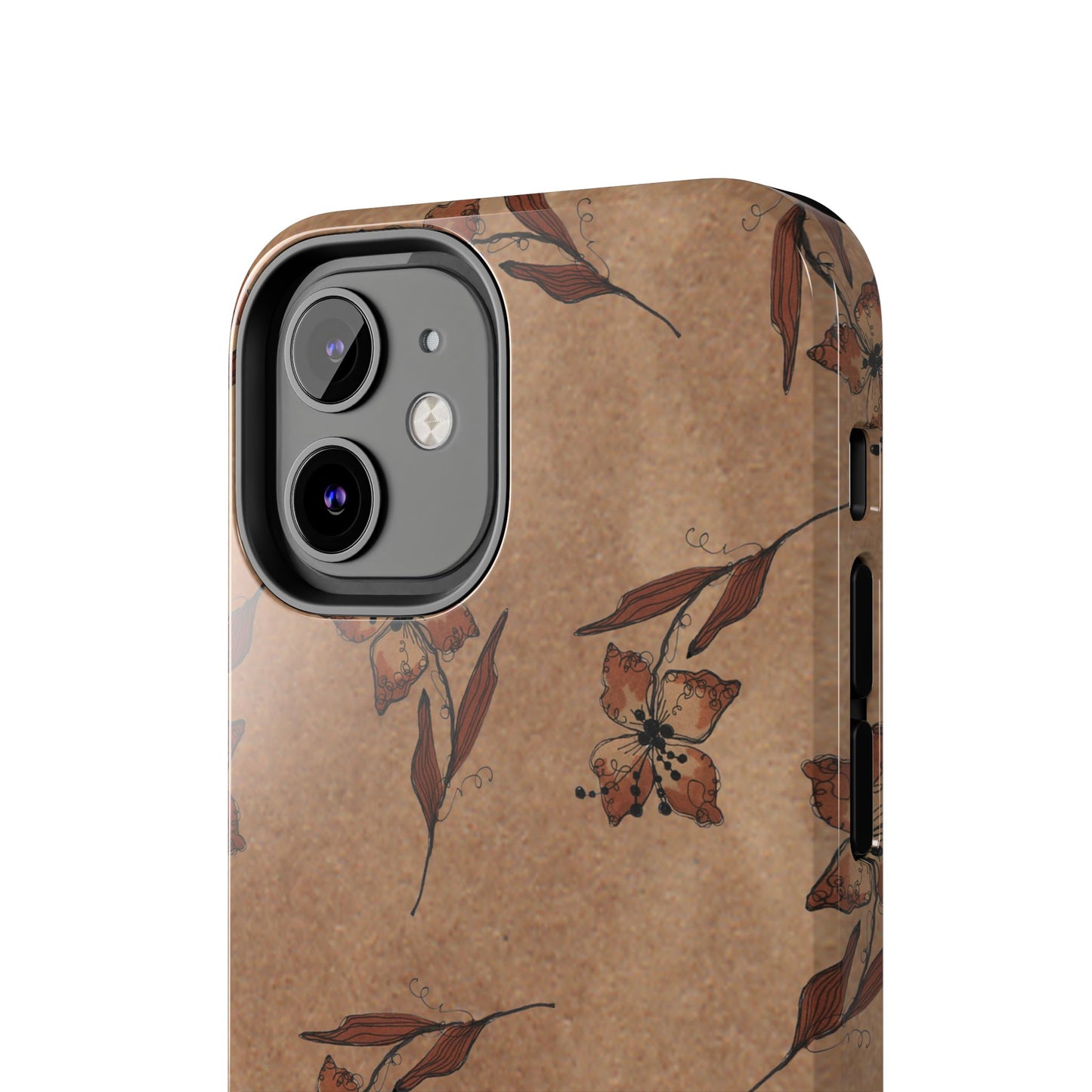 Brown Buds Phone Case
