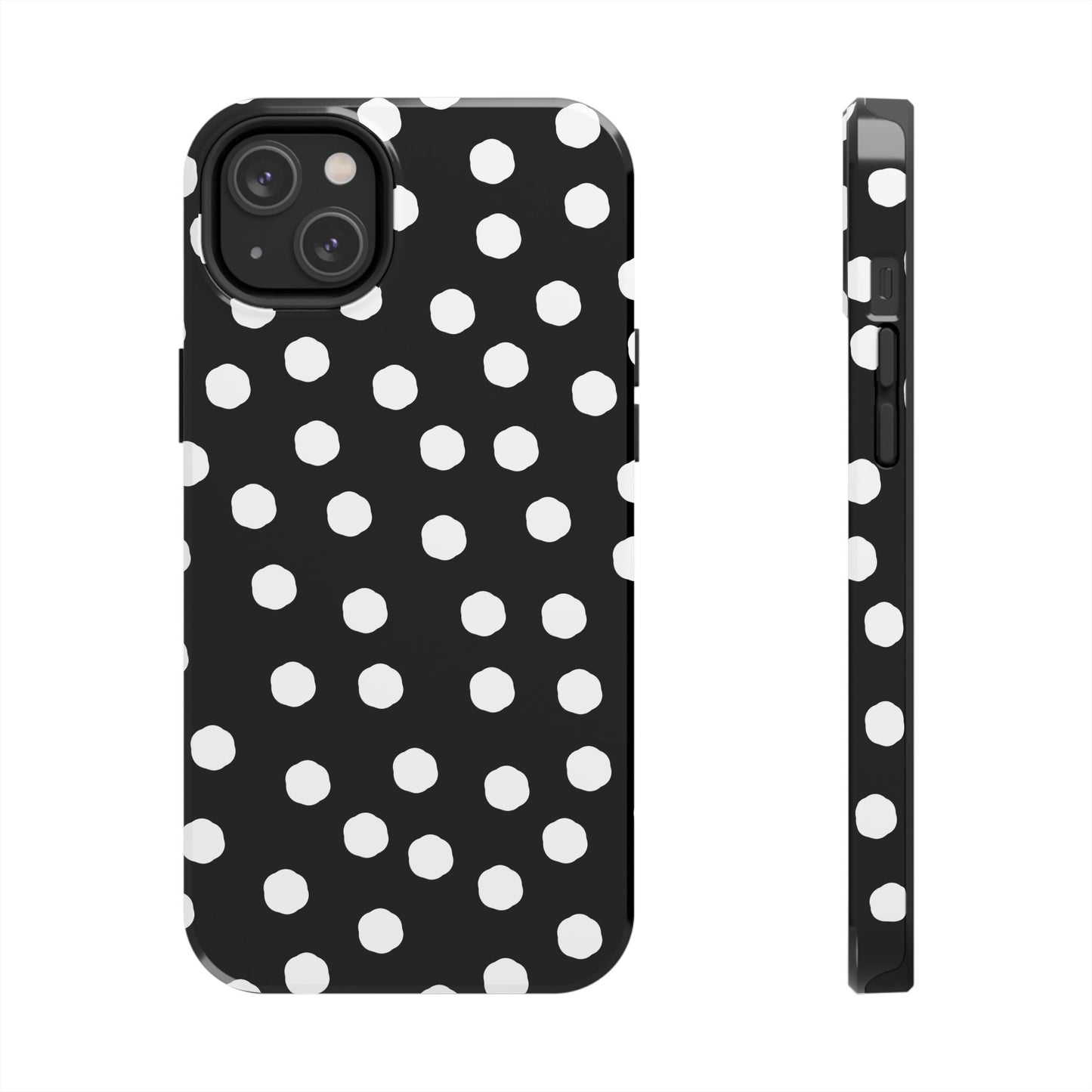 Jumbo Dots Black / White Phone Case