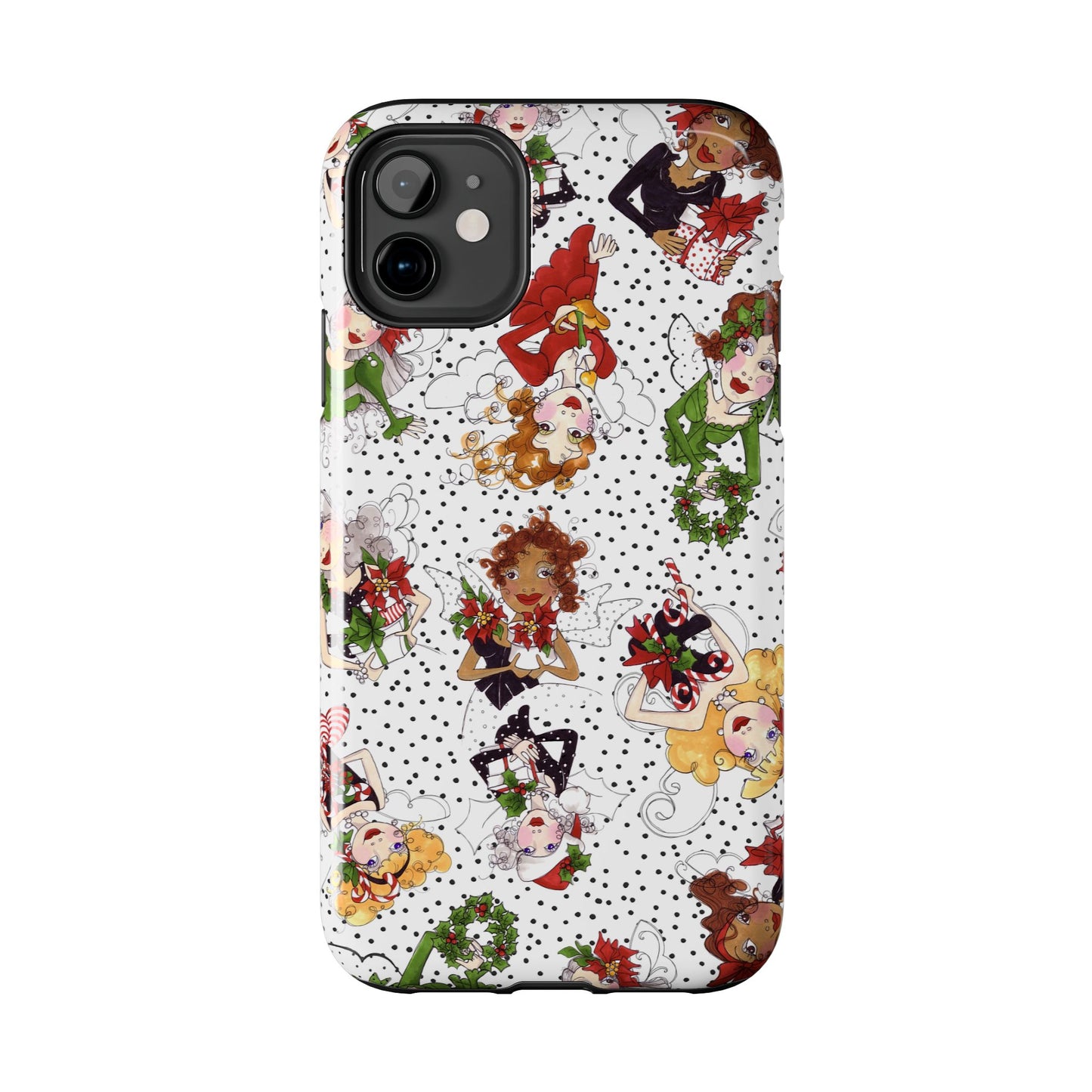 Fairy Toss White / Black Phone Case