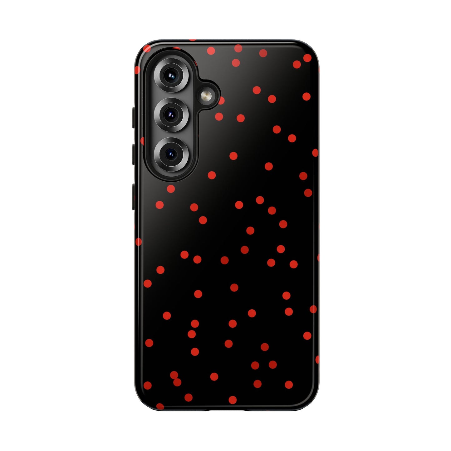 Space Dots Black / Red Phone Case