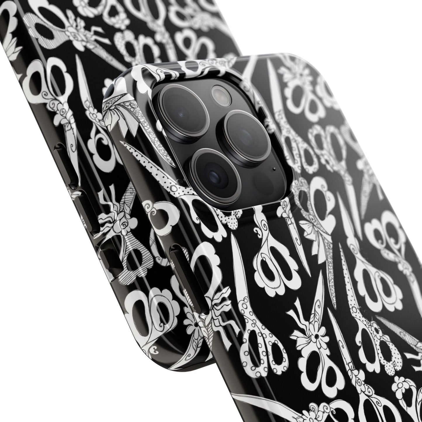 Scissor Blizzard Black Phone Case