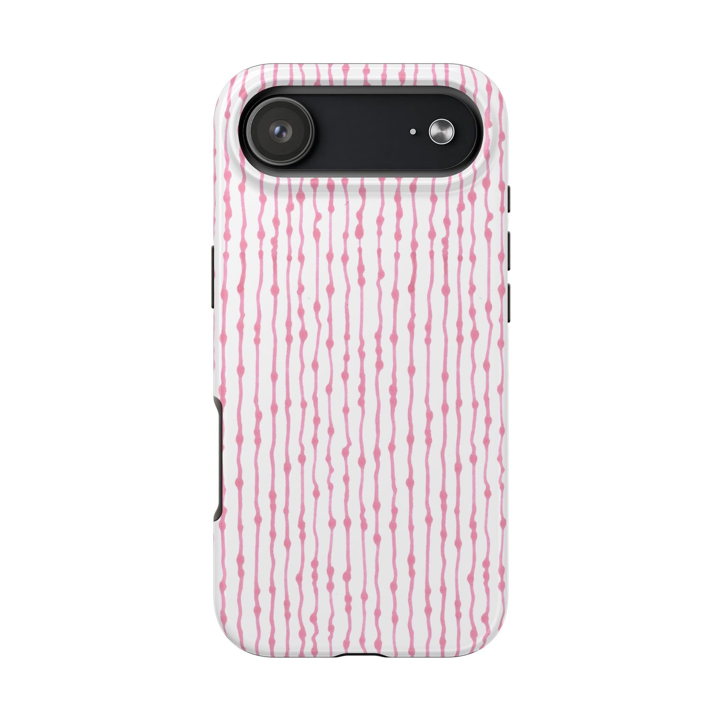 Faux Seersucker White / Pink Phone Case