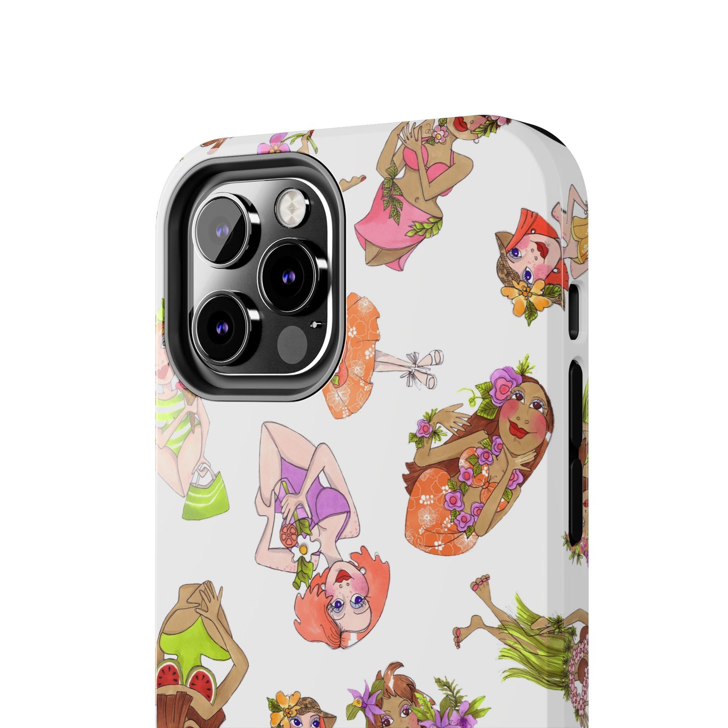 Island Toss White Phone Case