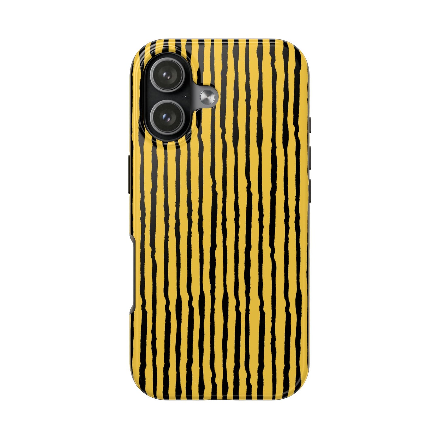 Sorta Stripe Yellow / Black Phone Case
