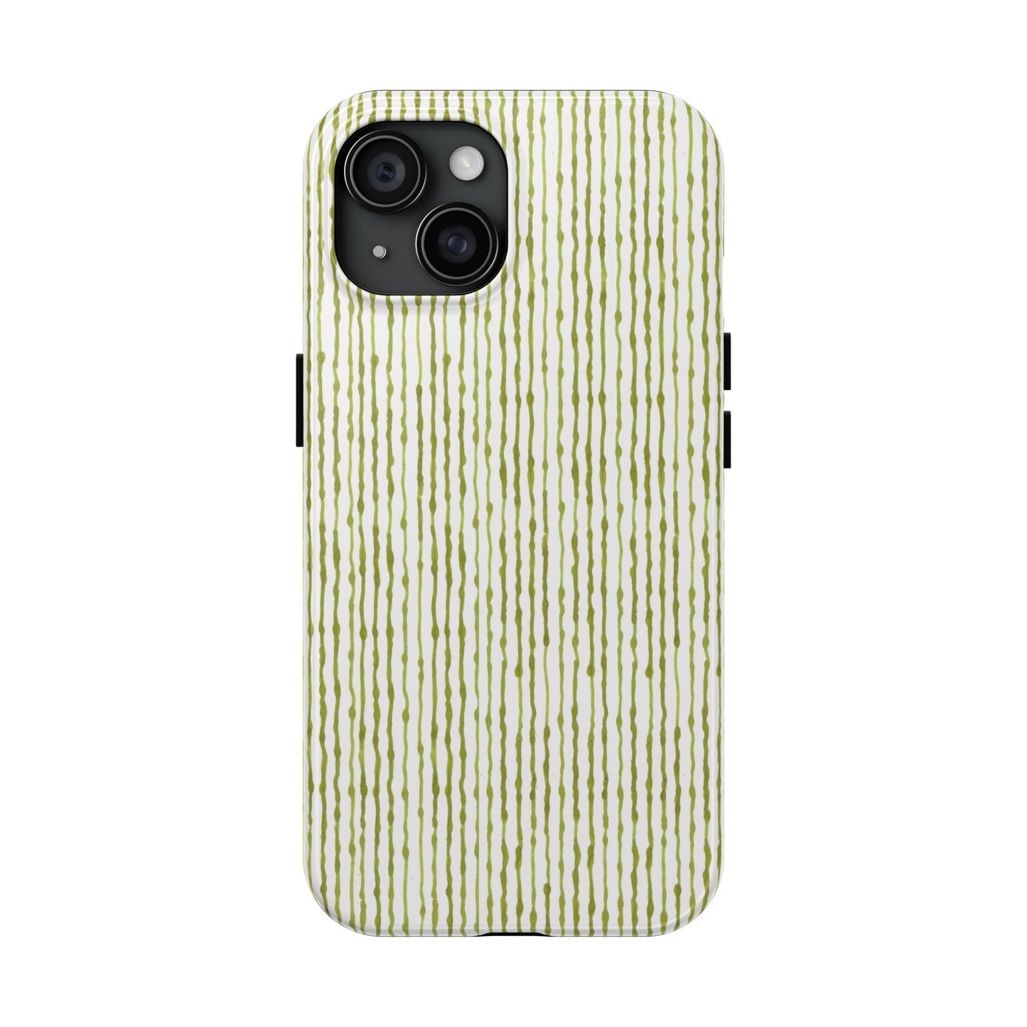 Faux Seersucker White / Green Phone Case