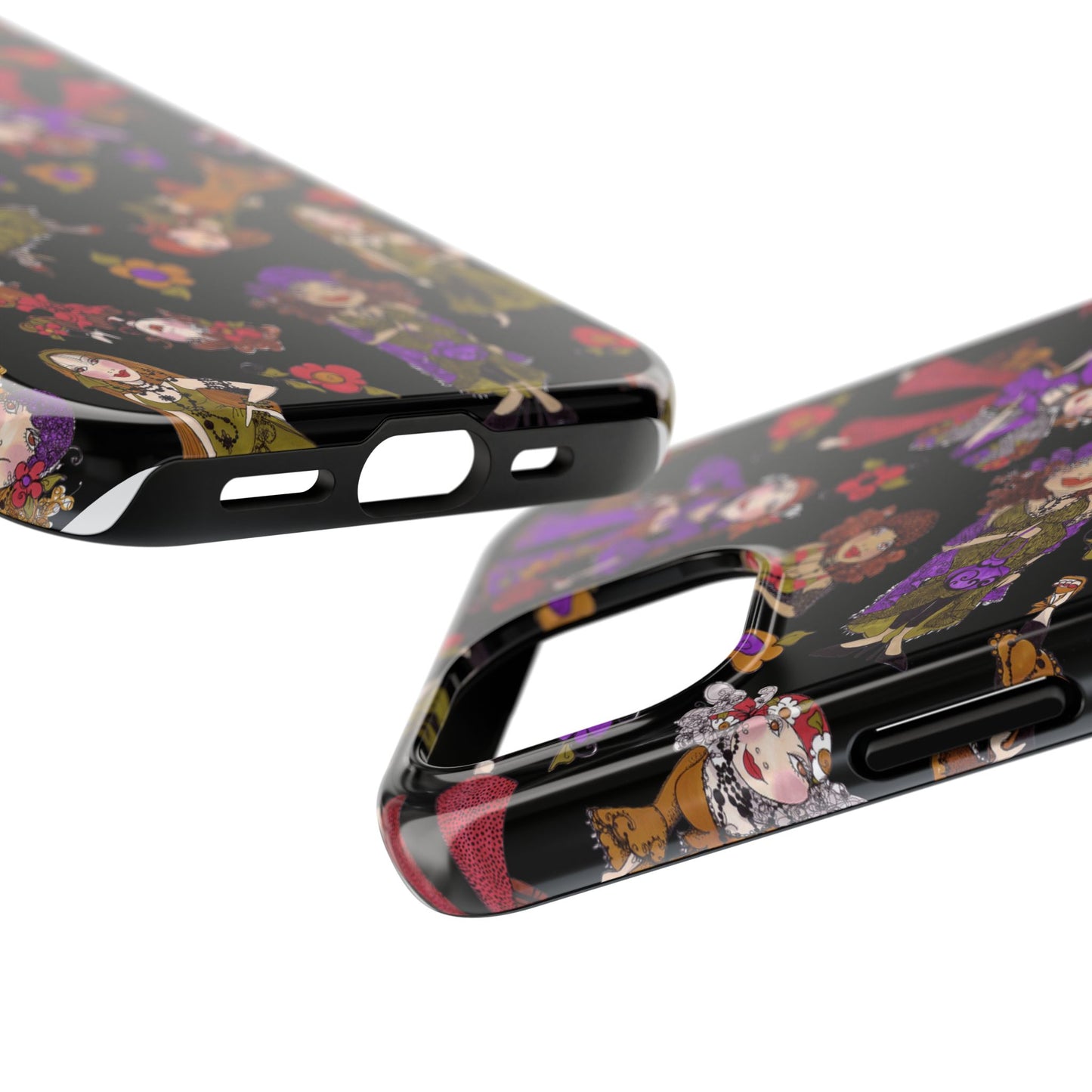 Tossed Gypsies Black Phone Case