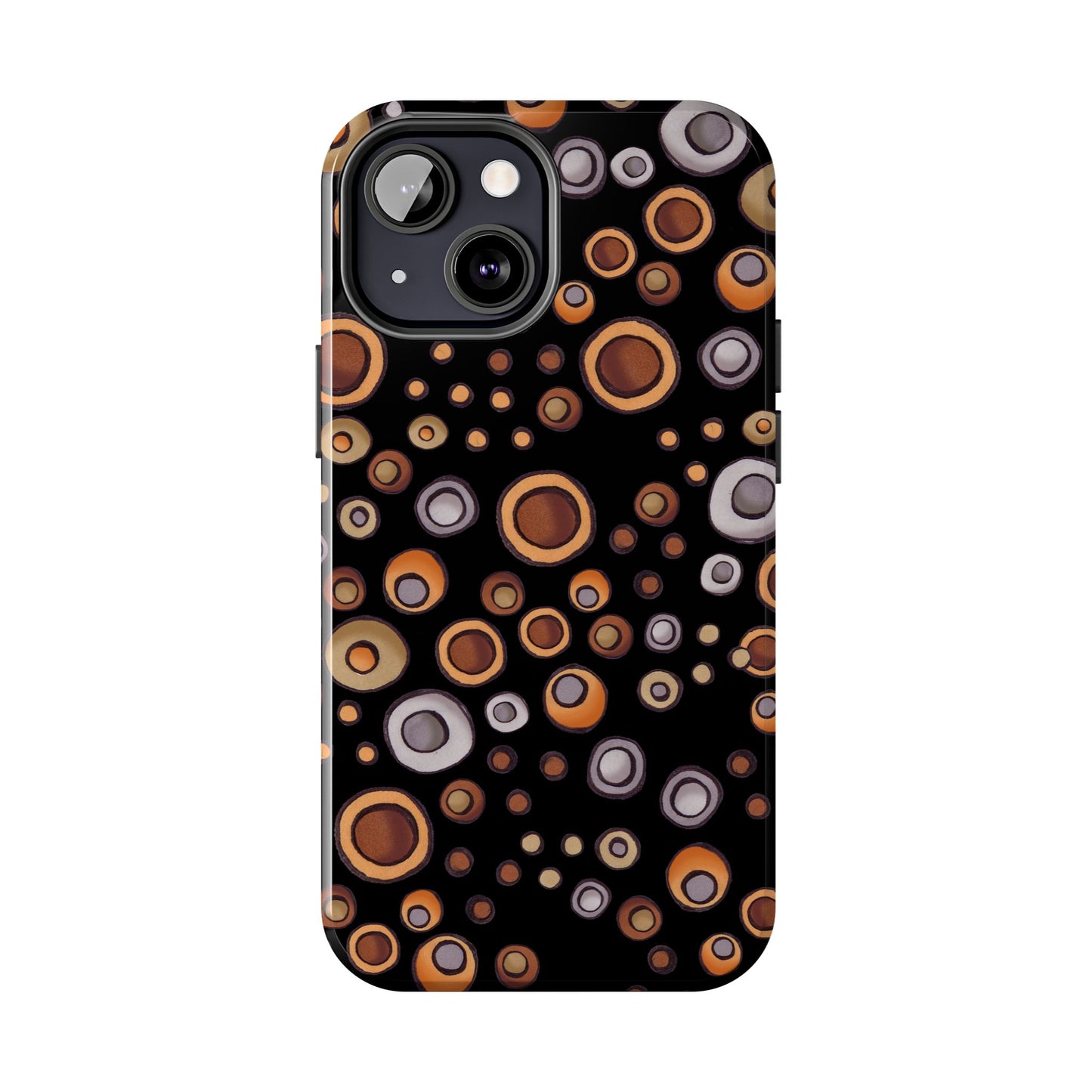 Doggy Dots Black Phone Case