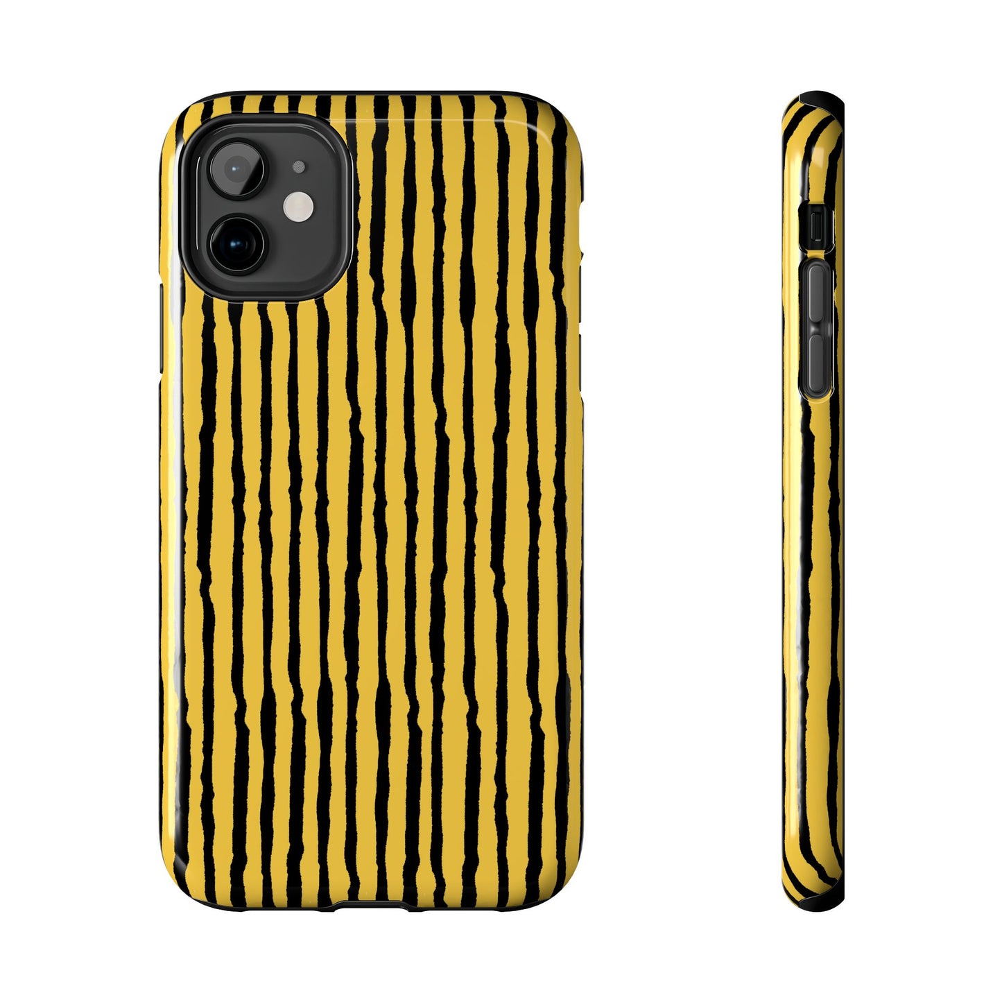 Sorta Stripe Yellow / Black Phone Case