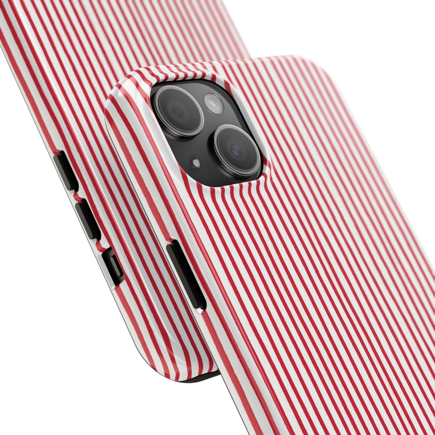 Candy Stripe White / Red Phone Case