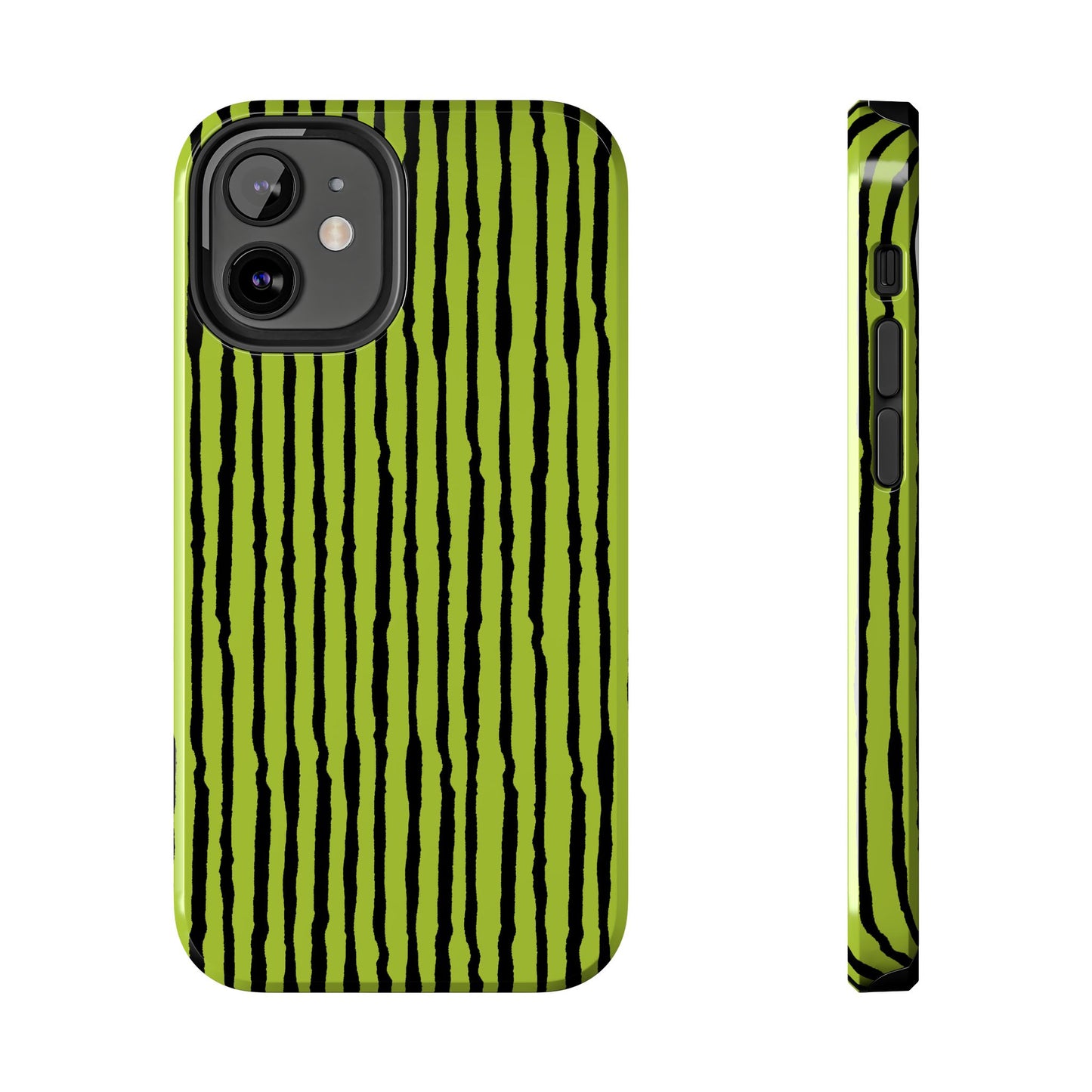 Sorta Stripe Green / Black Phone Case