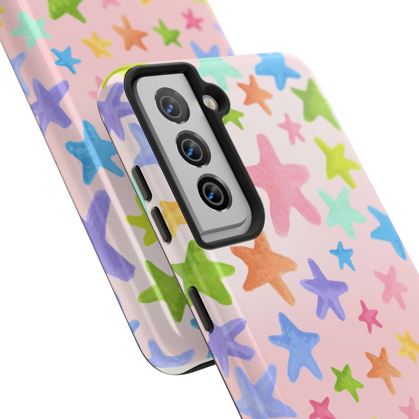 Happy Stars Pink Phone Case