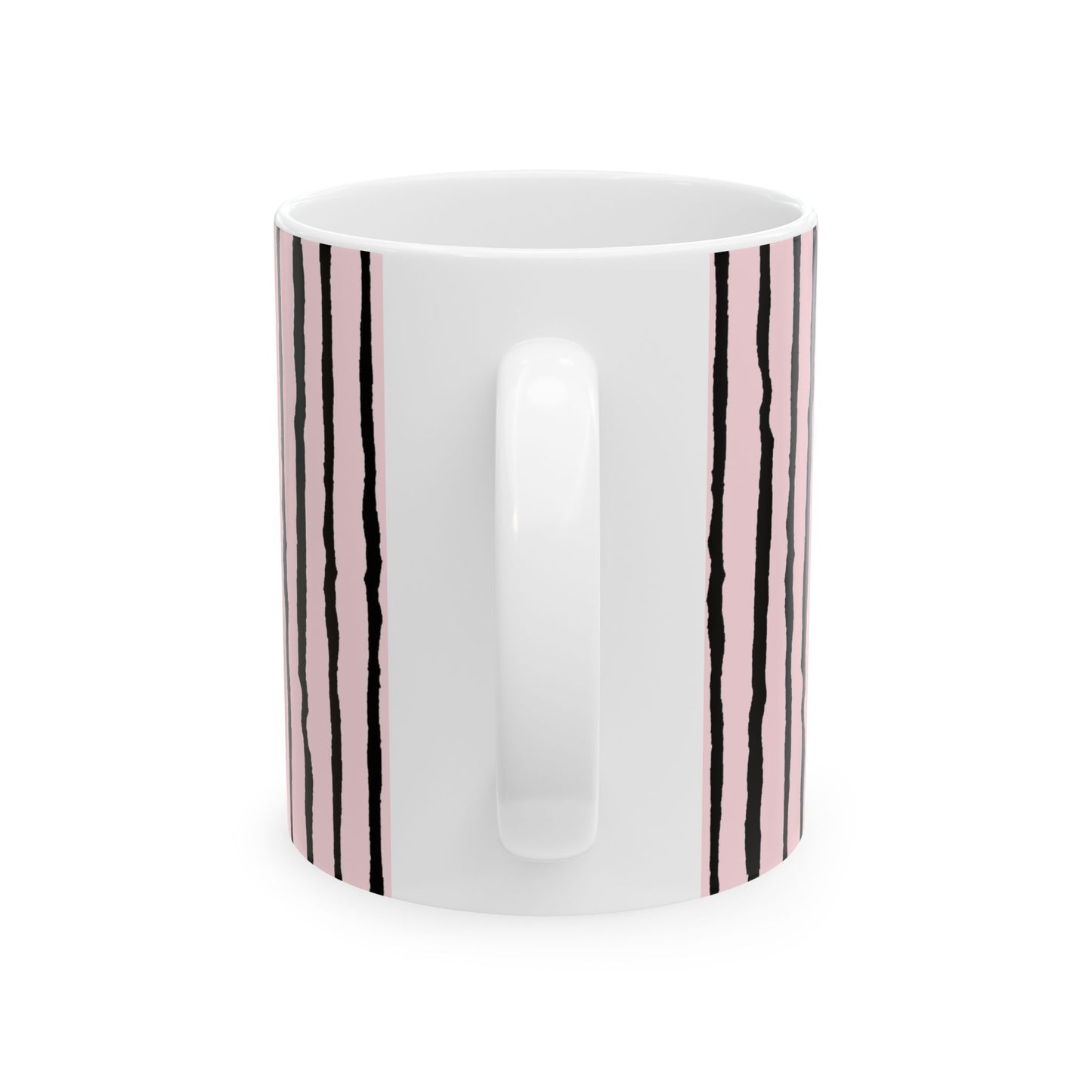 Sorta Stripe Light Pink / Black Cup