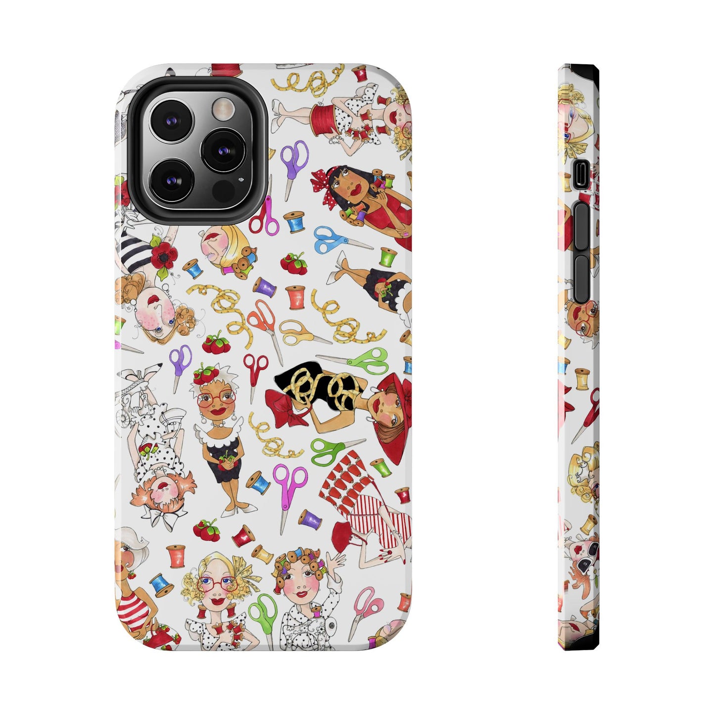 Sew Tossed White Phone Case