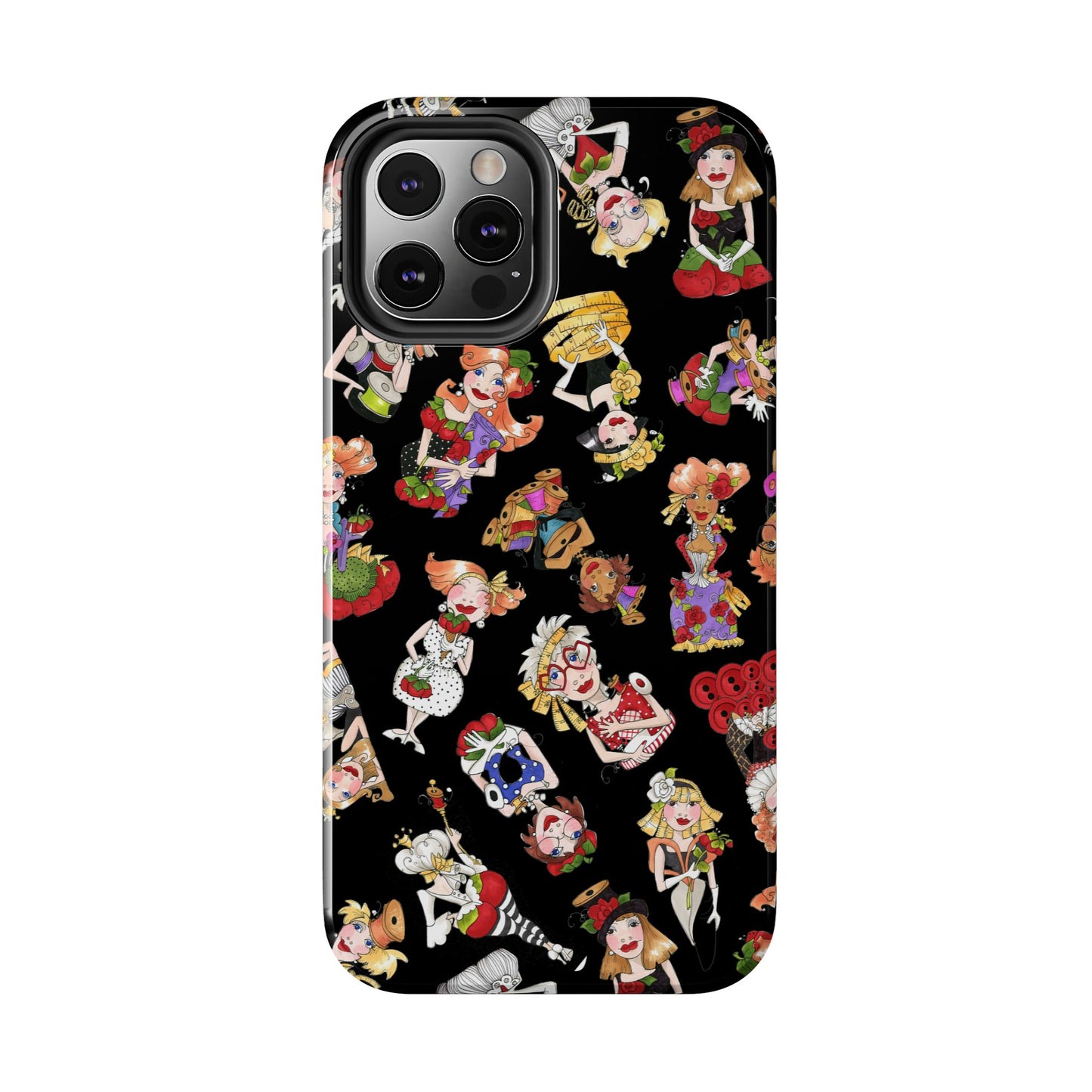Curious Toss Black Phone Case