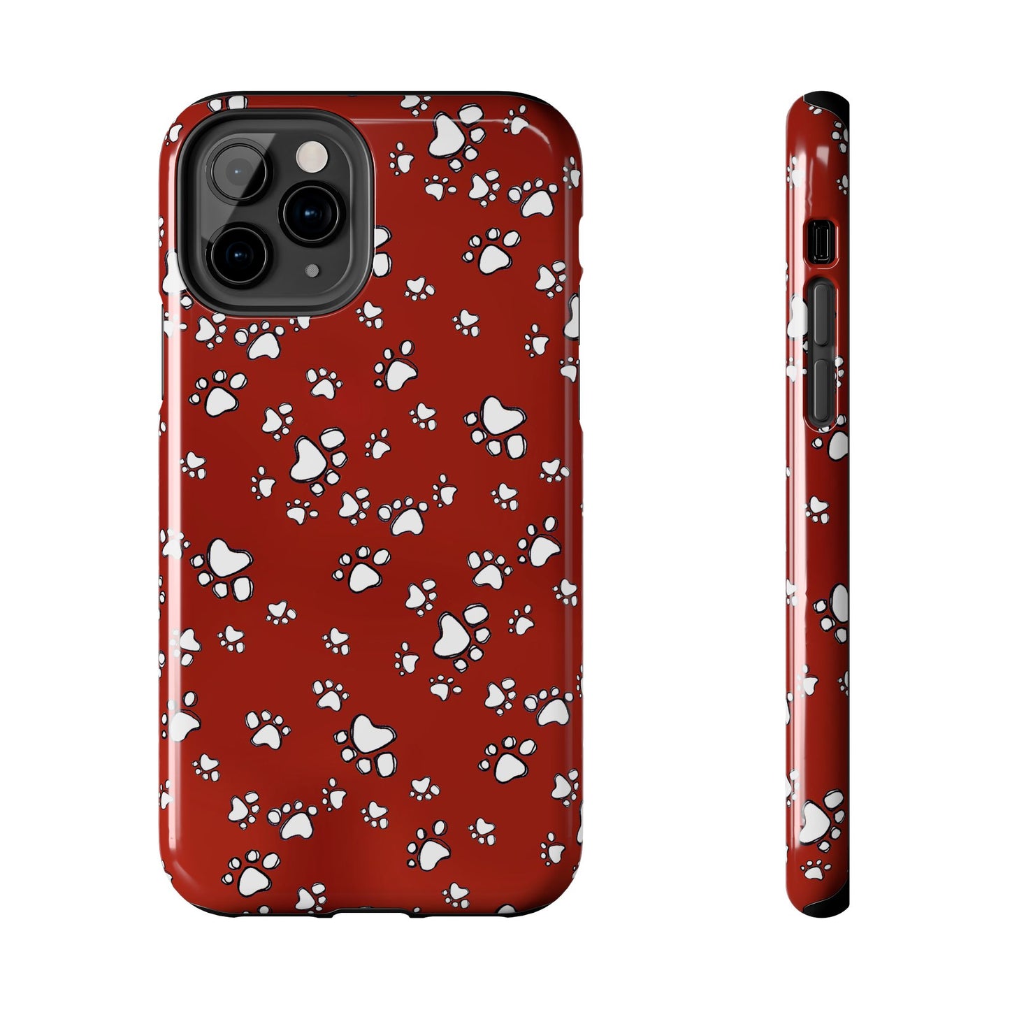 Paw Flakes Red Phone Case