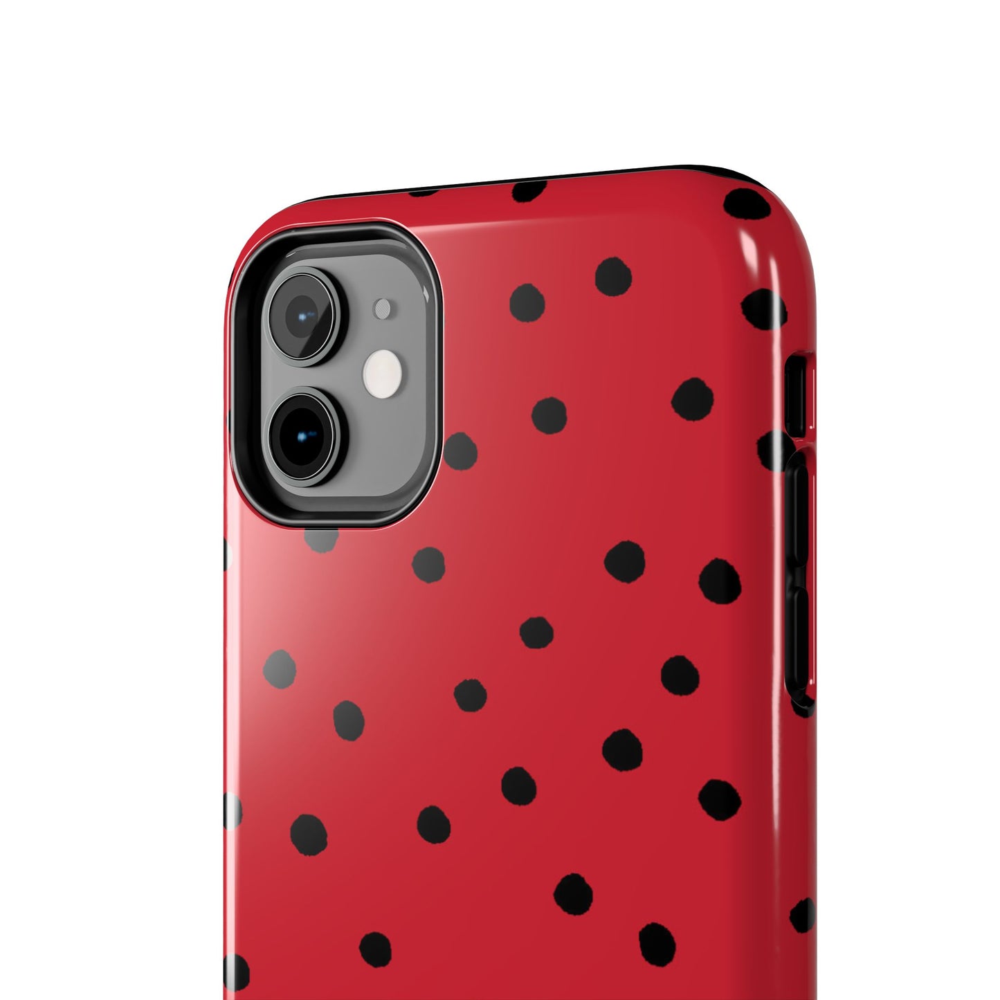 Dinky Dots Red / Black Phone Case