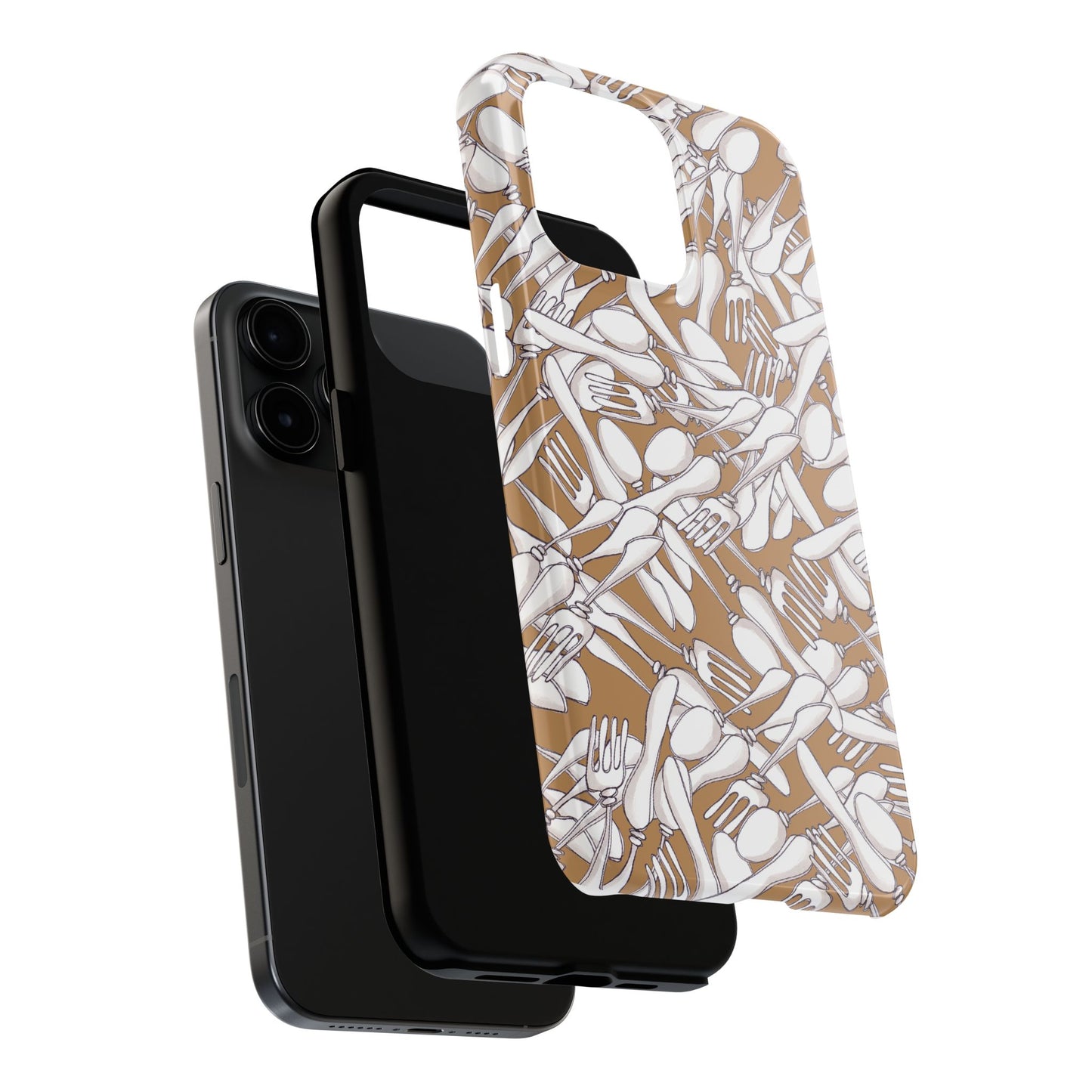 Silverware Wars Brown Phone Case