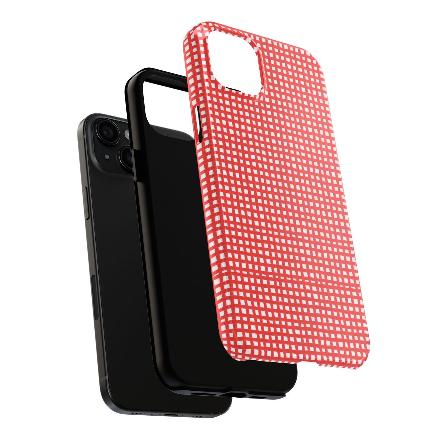 Chipper Check Red Phone Case
