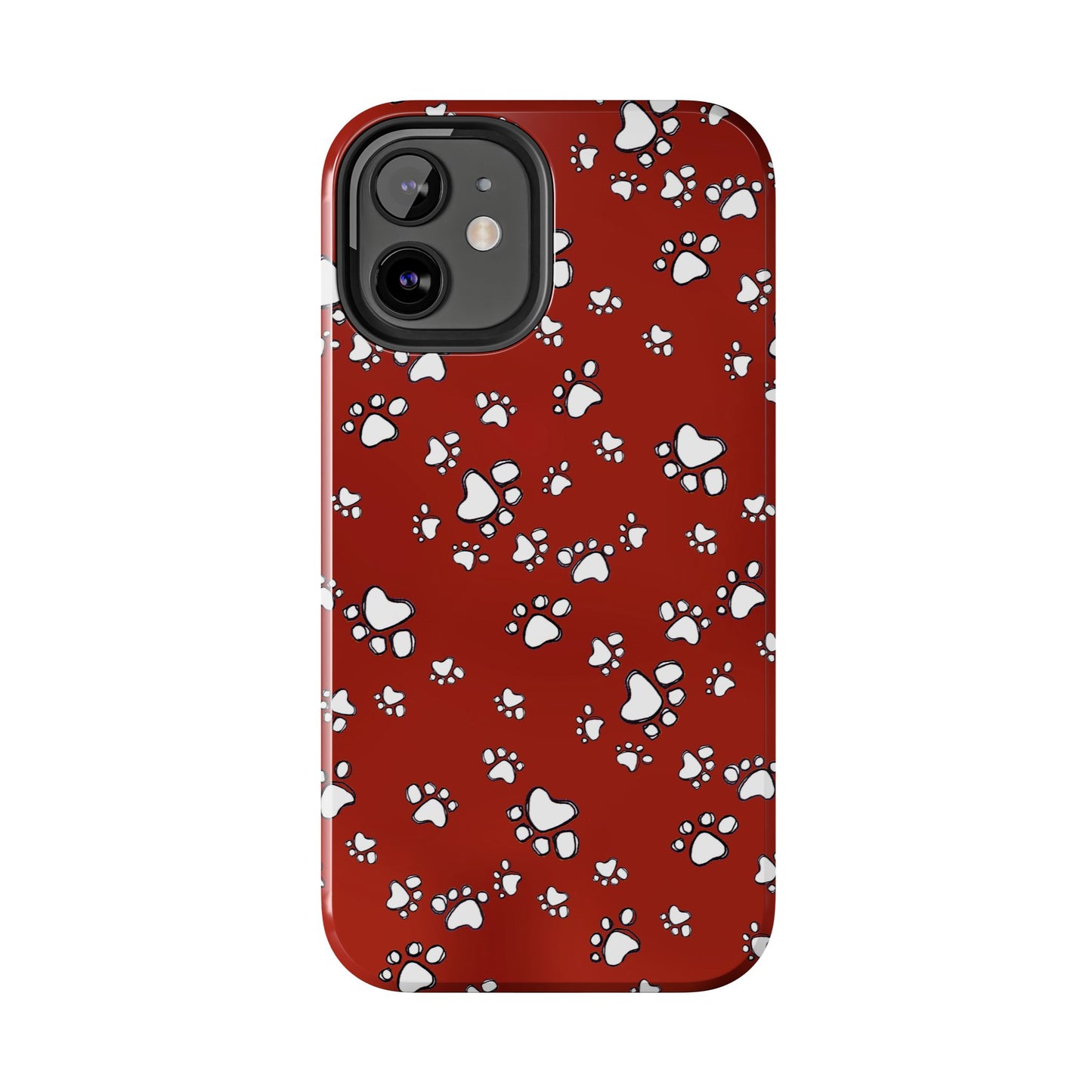 Paw Flakes Red Phone Case